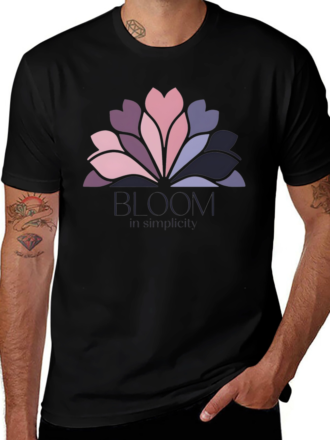 Variant 29 of Bloom Simplicity Graphic Tee - Stylish Comfort