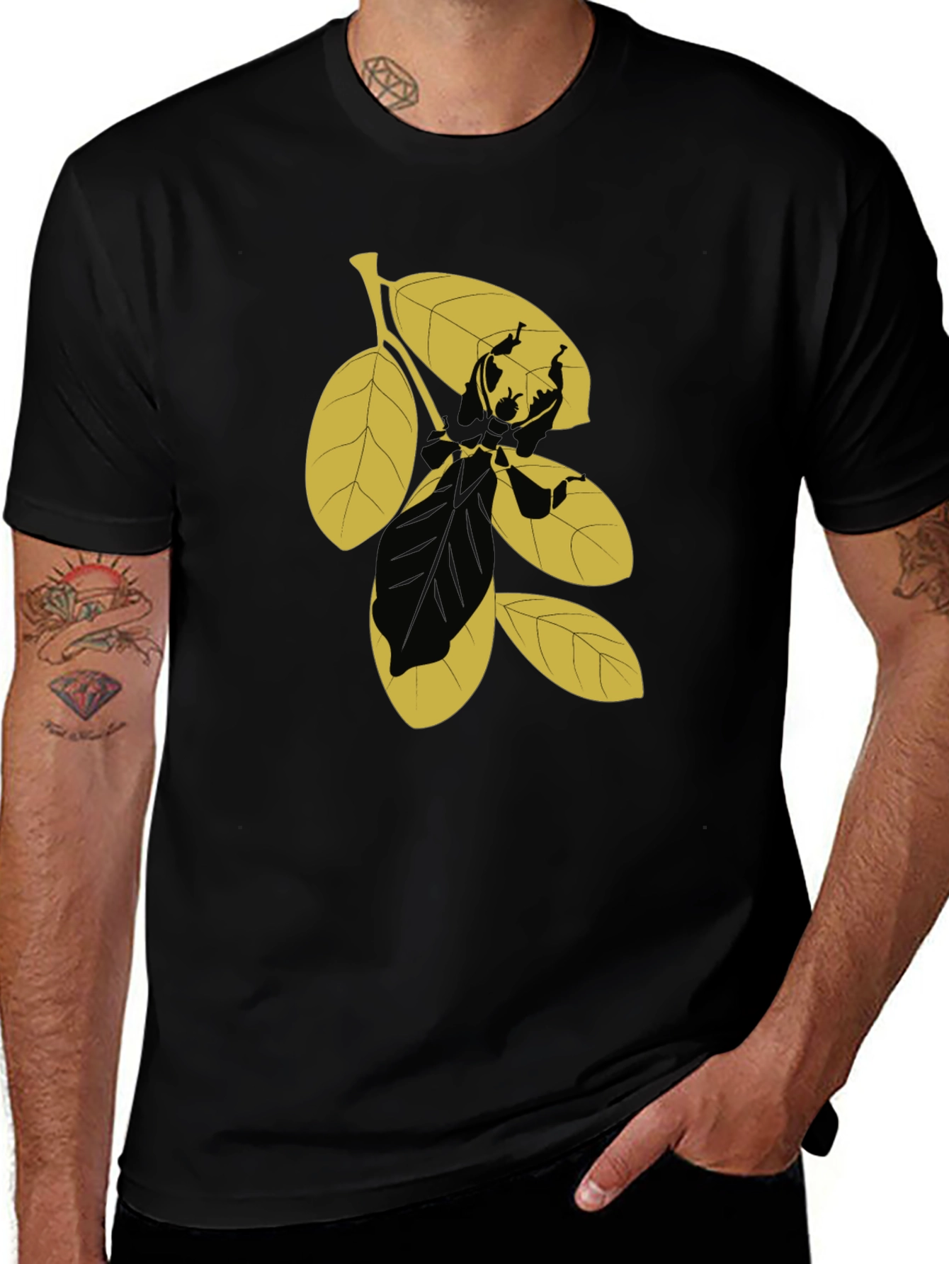Variant 18 of Leaf Graphic Tee - Unique Design, Casual Wear