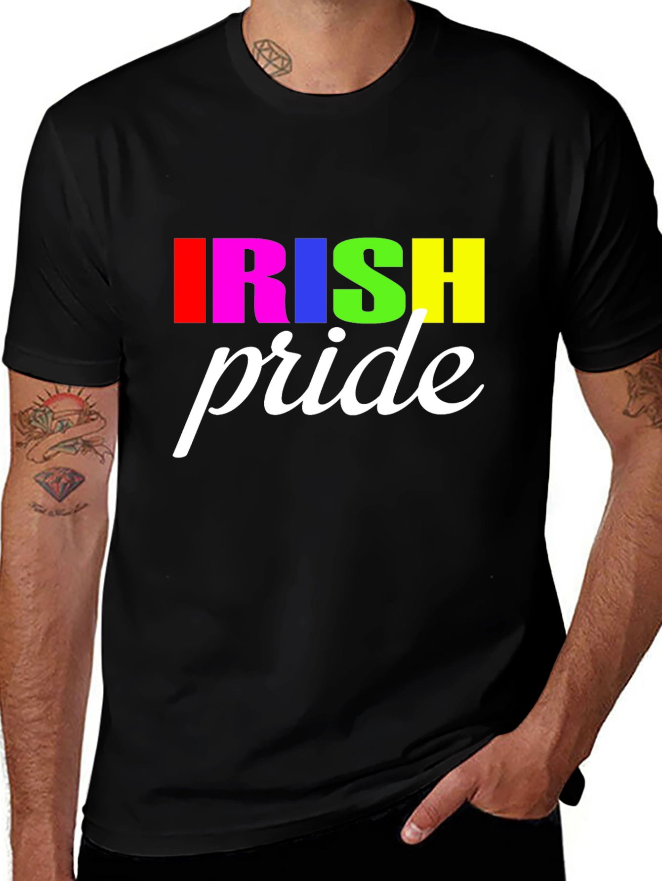 Irish Pride Graphic T-Shirt - Black
