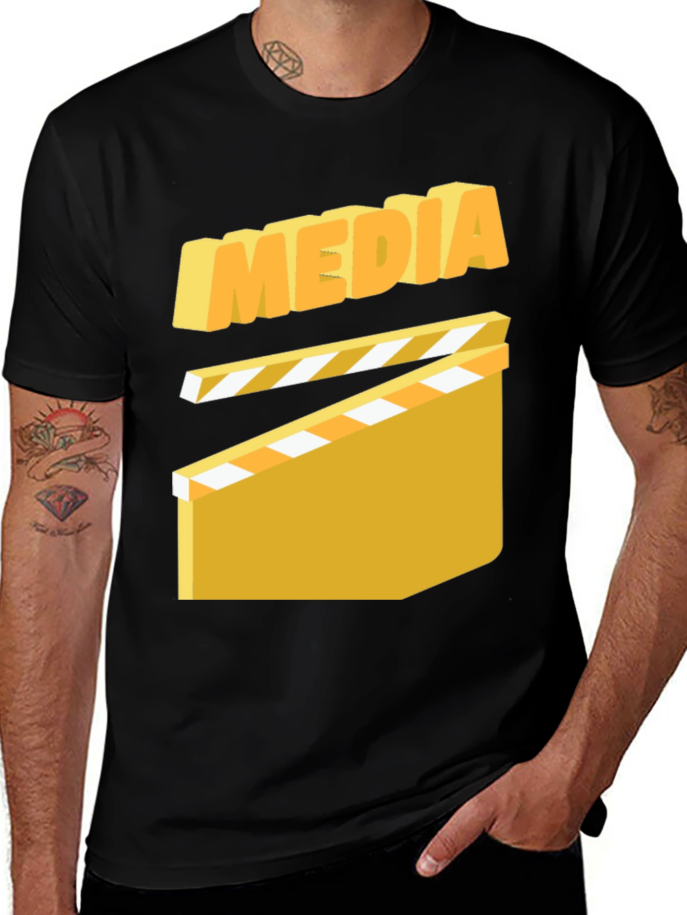 Variant 21 of Media Clapper Board Graphic T-Shirt