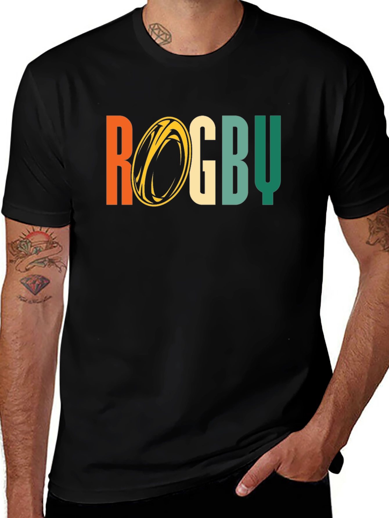 Variant 21 of Rugby Graphic Tee - Sporty Style!