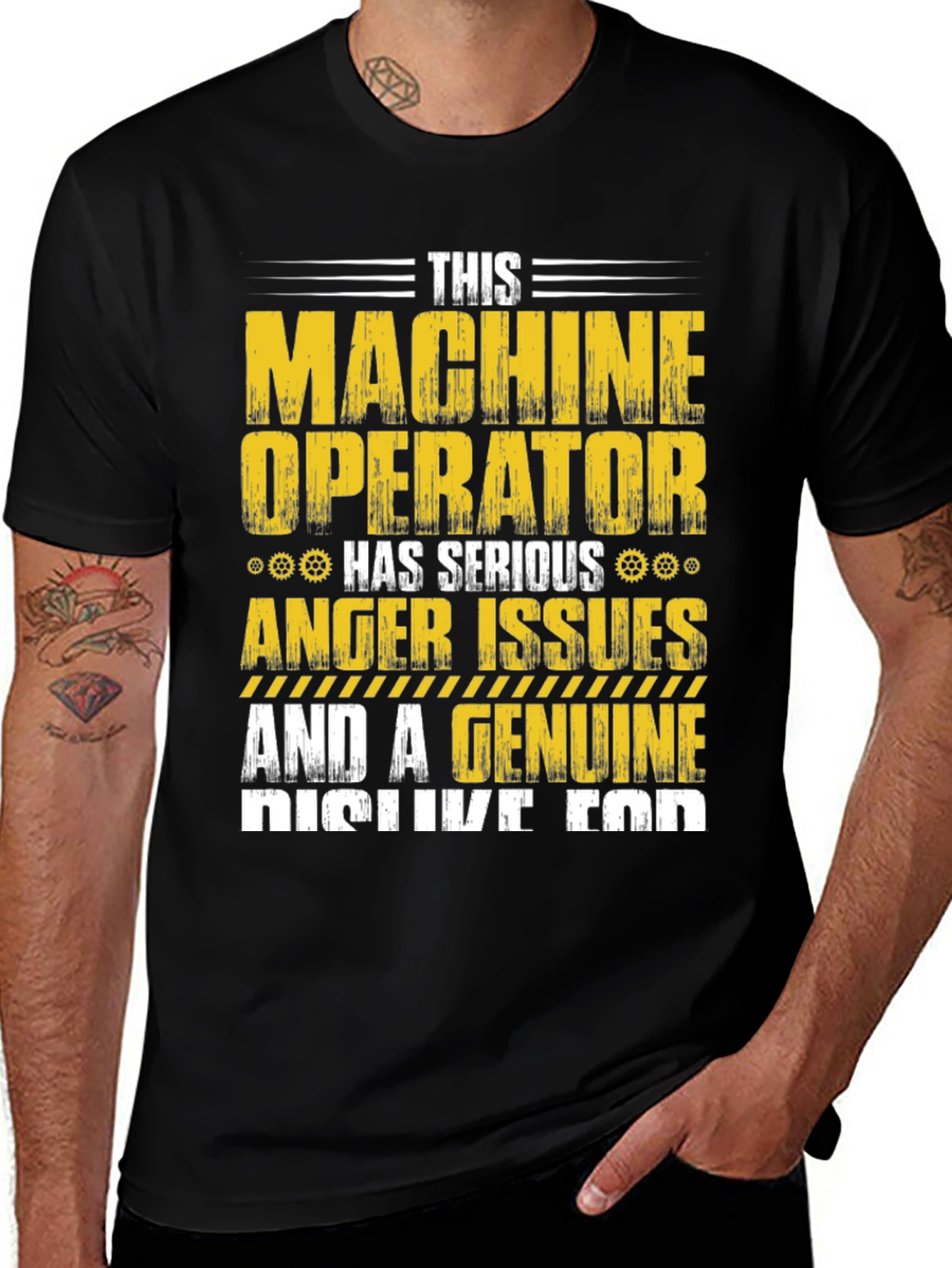 Variant 7 of Machine Operator T-Shirt: Serious Anger Issues
