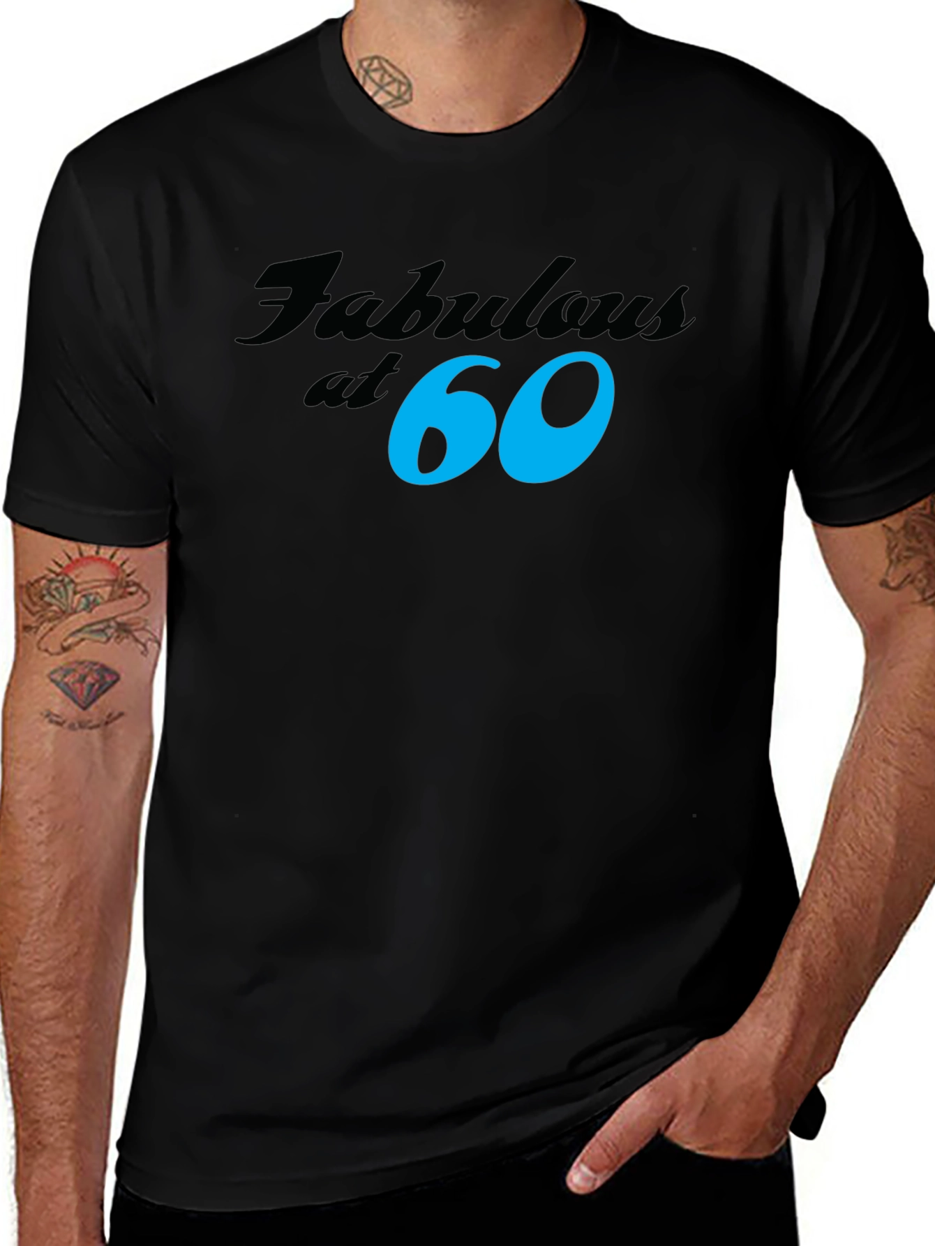 Variant 19 of Fabulous at 60 Black T-Shirt