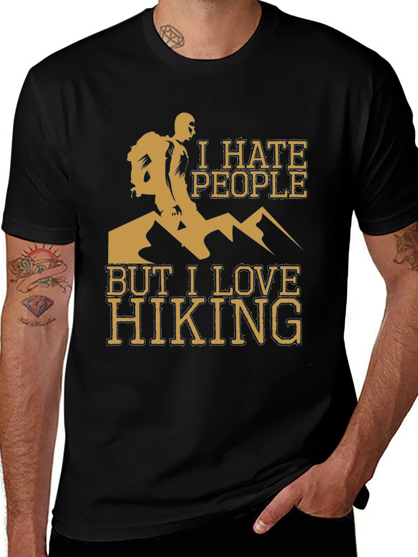 Variant 29 of I Hate People But I Love Hiking T-Shirt