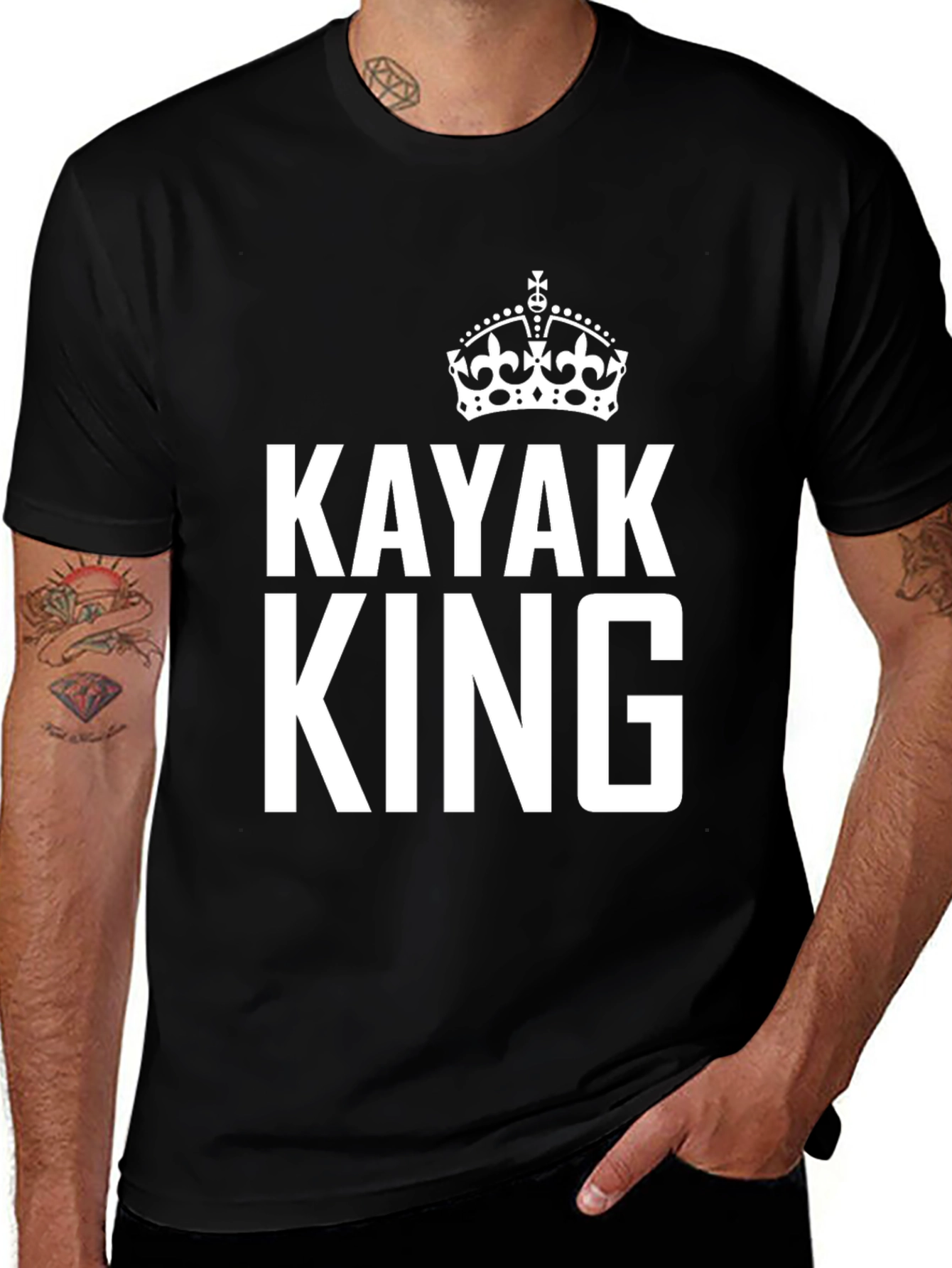 Variant 25 of Kayak King Black T-Shirt