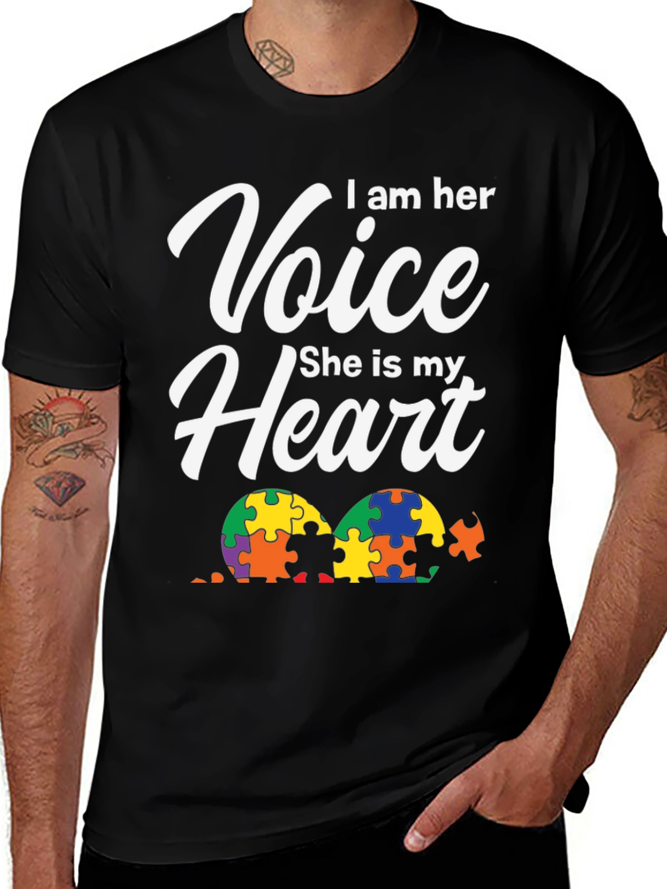Variant 19 of I am Her Voice Autism Awareness T-Shirt