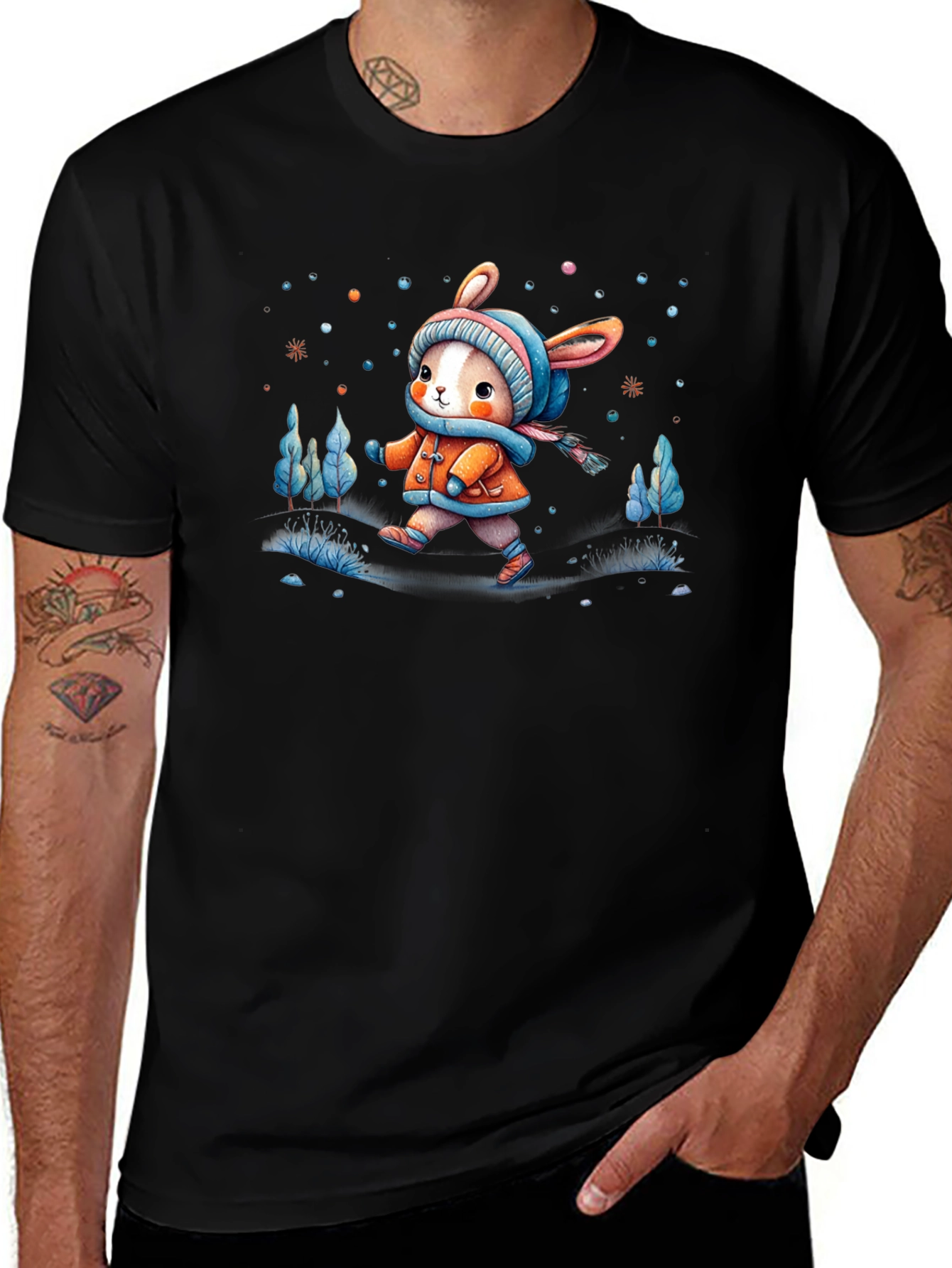 Variant 19 of Winter Bunny Graphic Tee