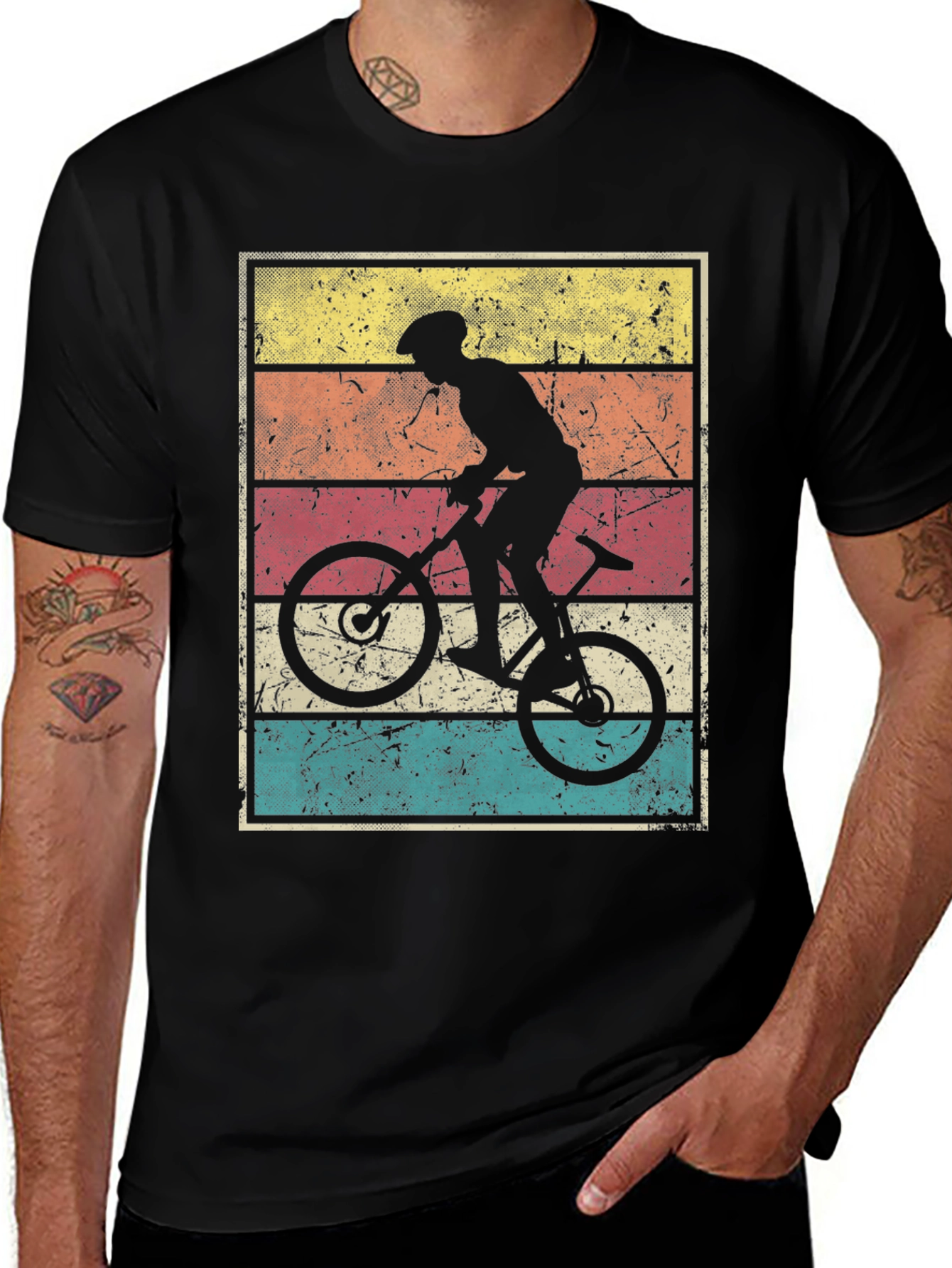 Variant 19 of Vintage Cyclist T-Shirt - Retro Bike Design