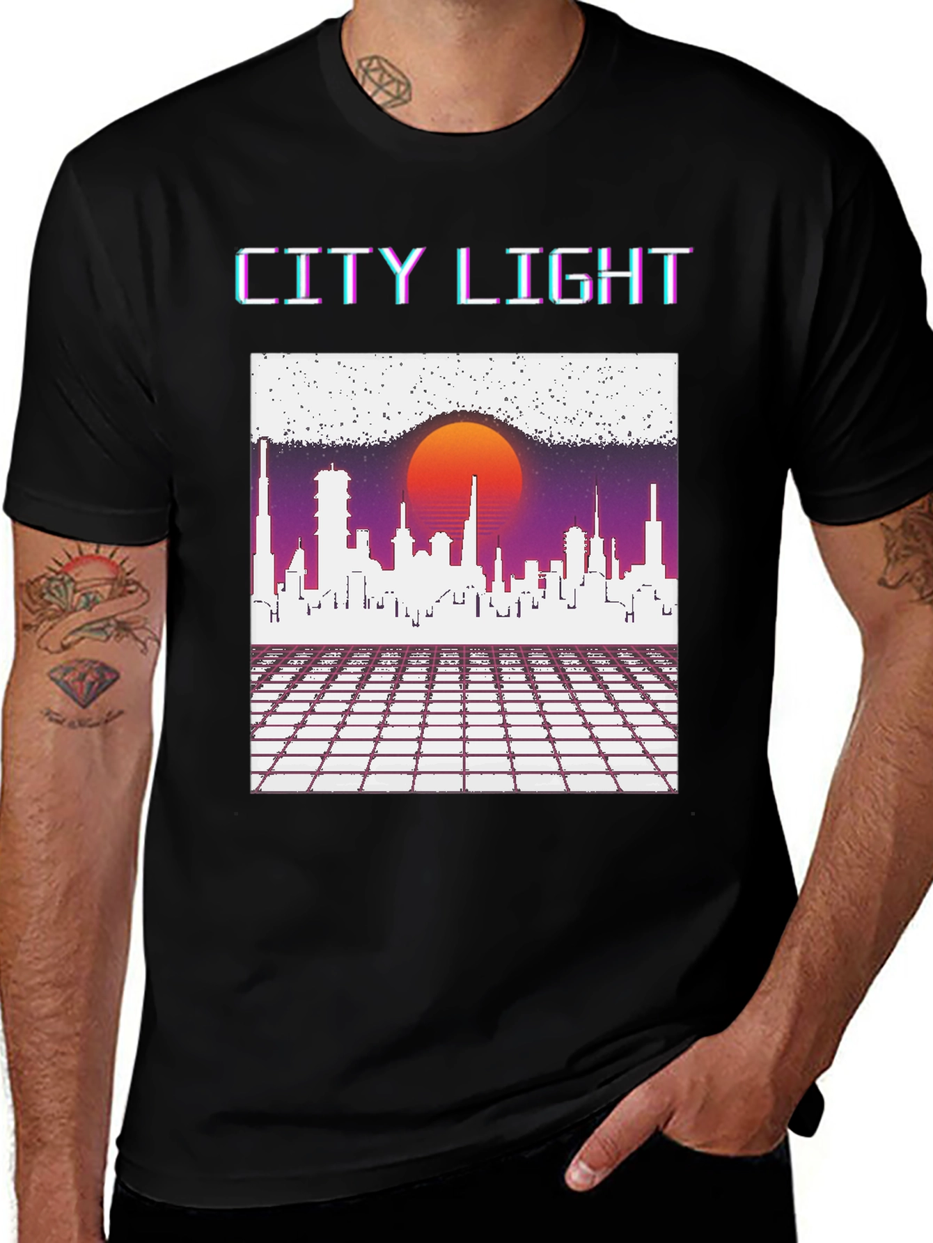 Variant 27 of Retro City Light Graphic Tee