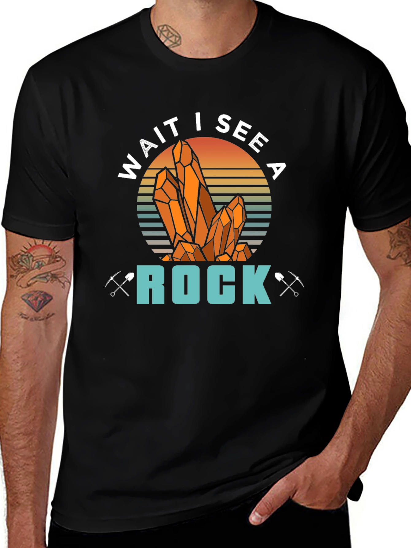 Variant 5 of Wait I See a Rock T-Shirt - Miner's Tee