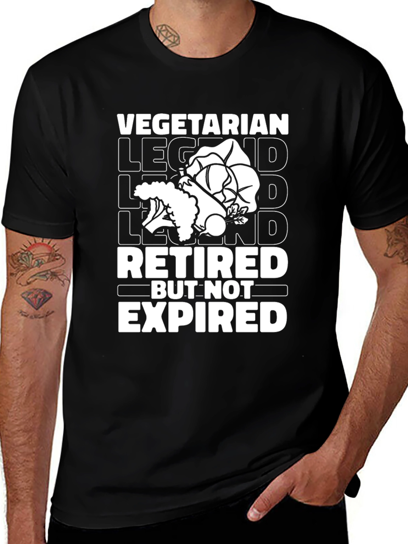 Variant 29 of Vegetarian Legend Retired T-Shirt