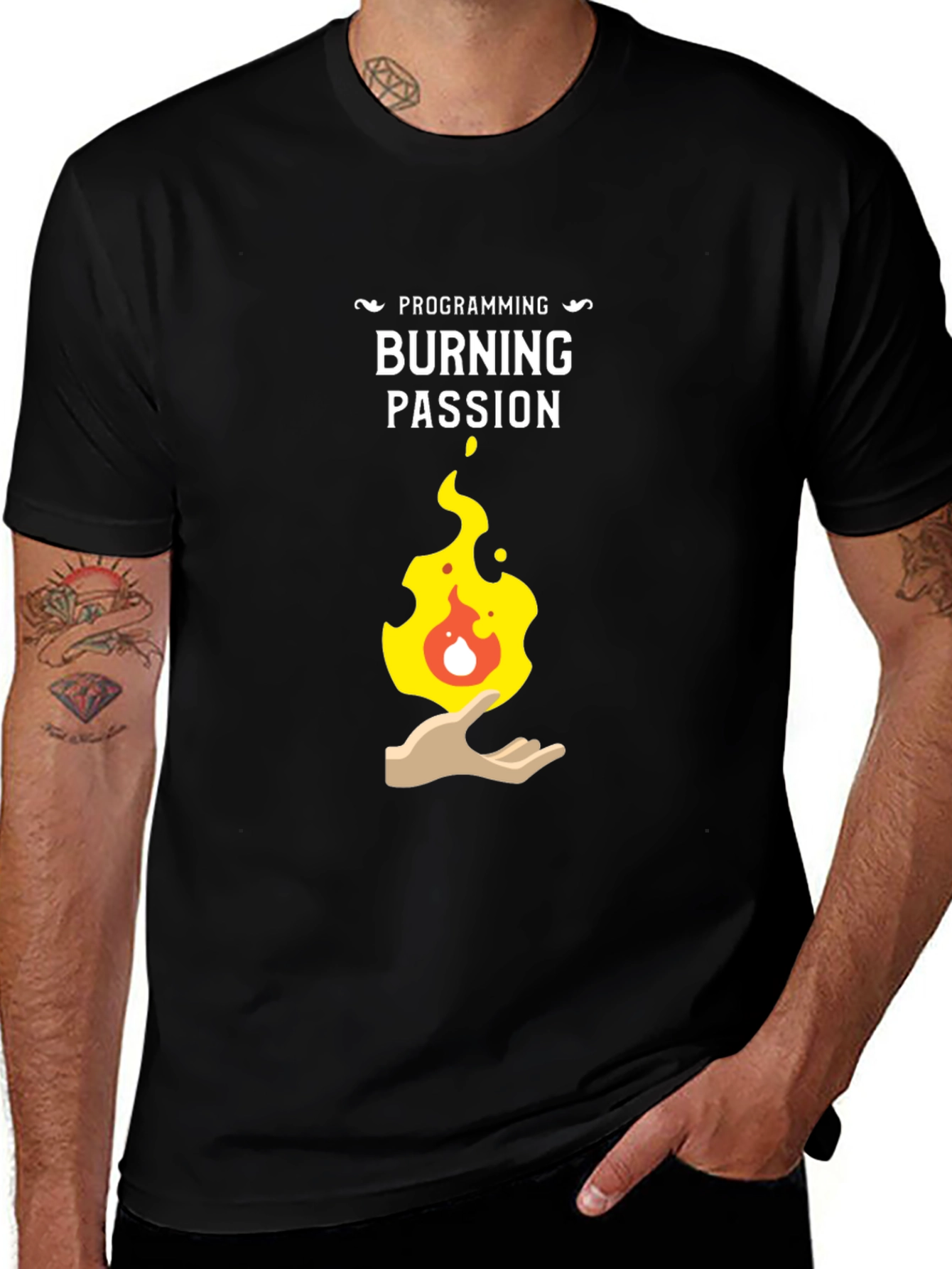 Variant 5 of Programming Burning Passion Graphic T-Shirt