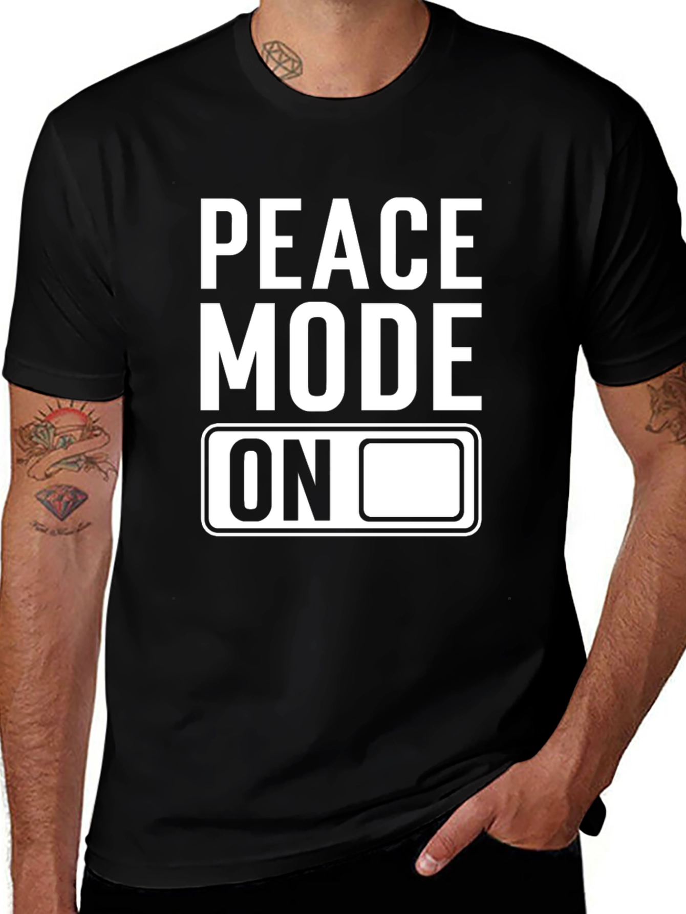 Variant 12 of Peace Mode On Graphic Tee