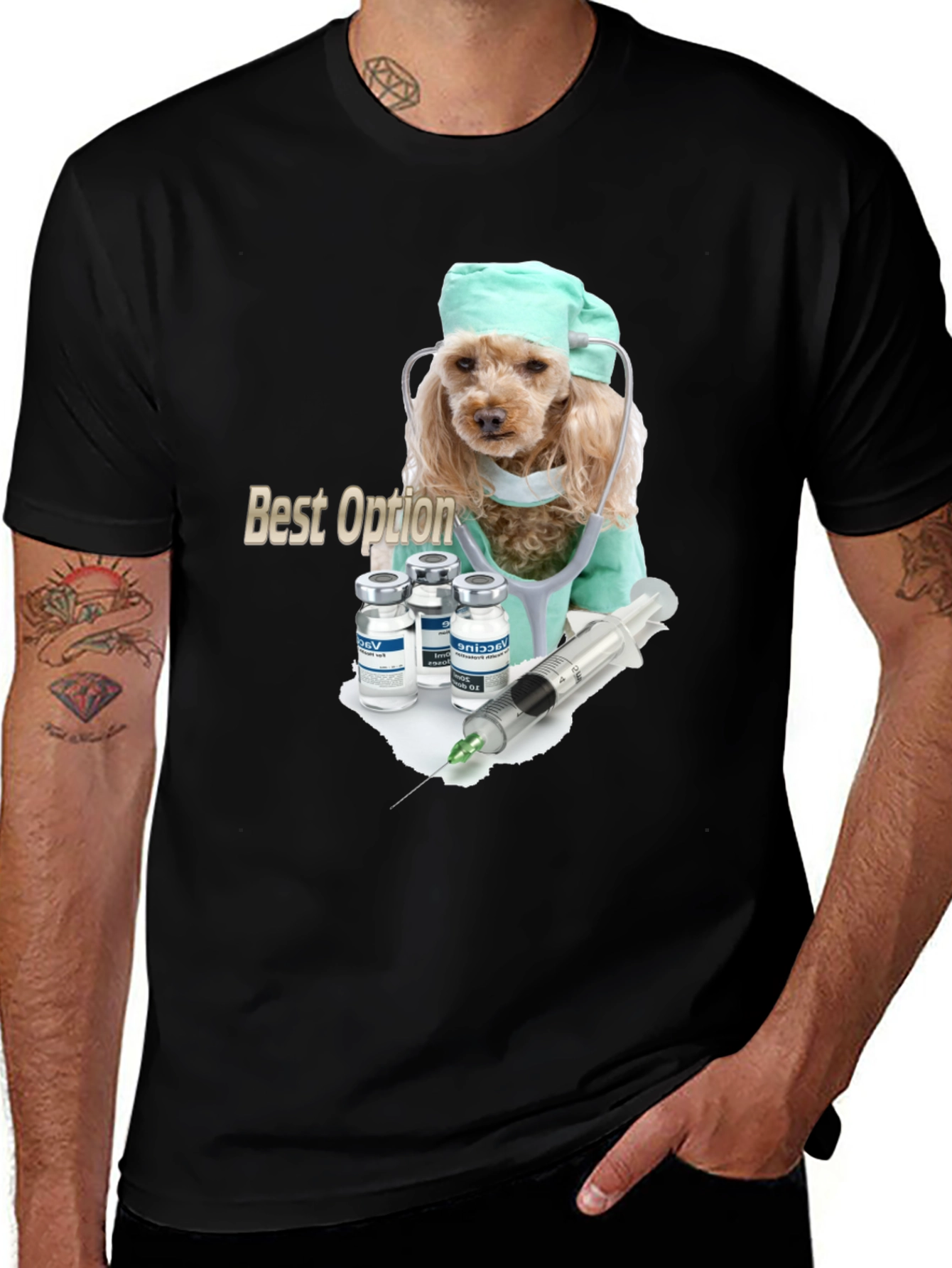 Variant 17 of Veterinarian Dog T-Shirt