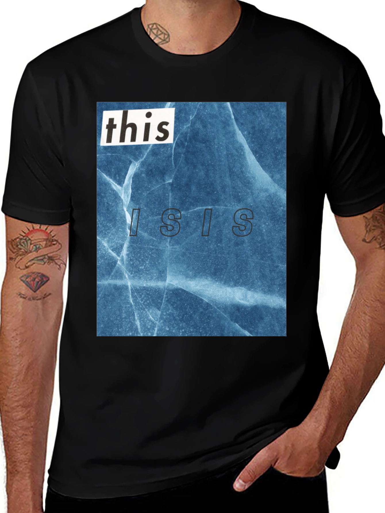 Variant 4 of This Isis T-Shirt - Blue Ice Graphic Tee