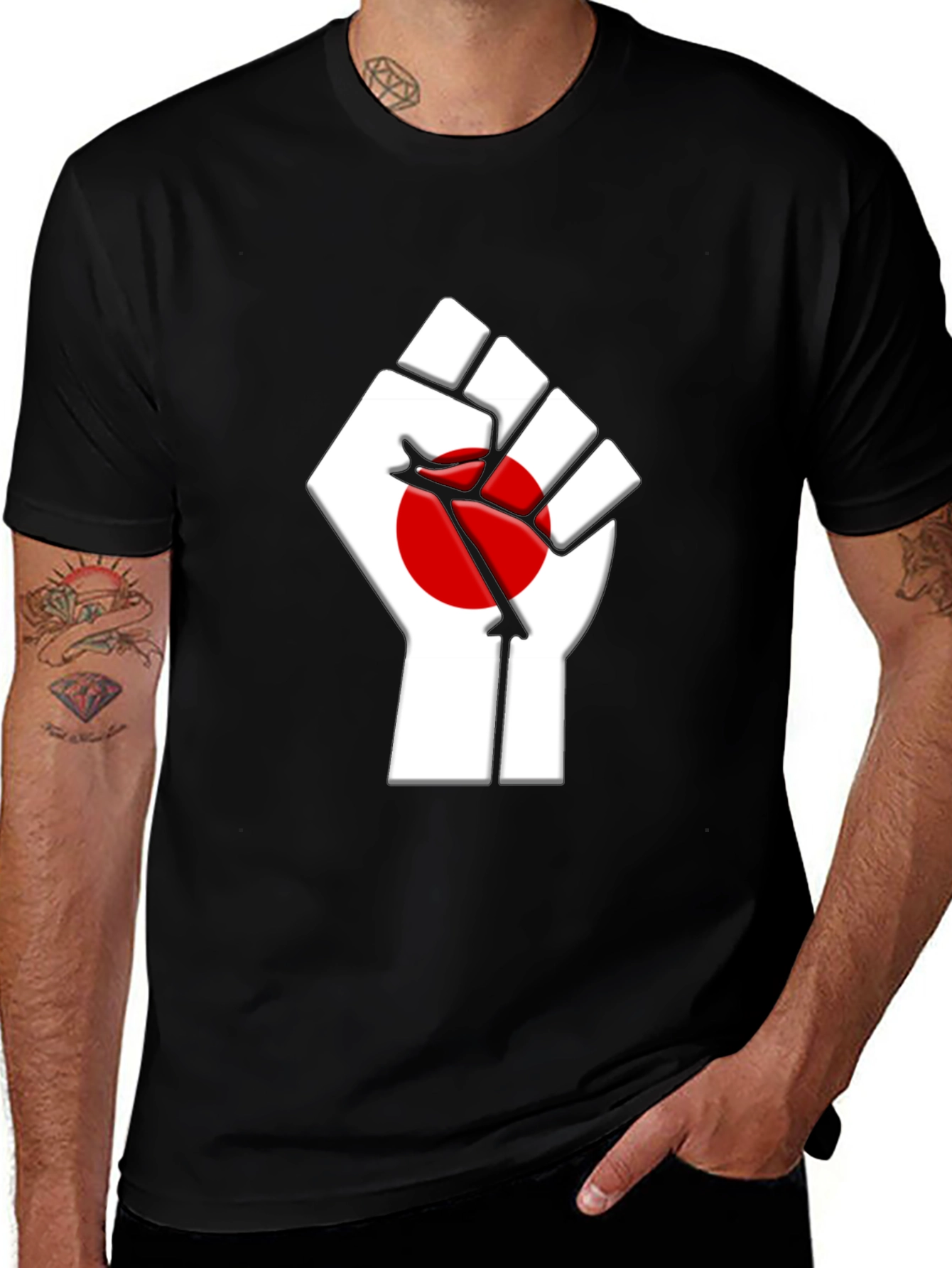 Variant 5 of Statement Graphic Tee - Solidarity Fist