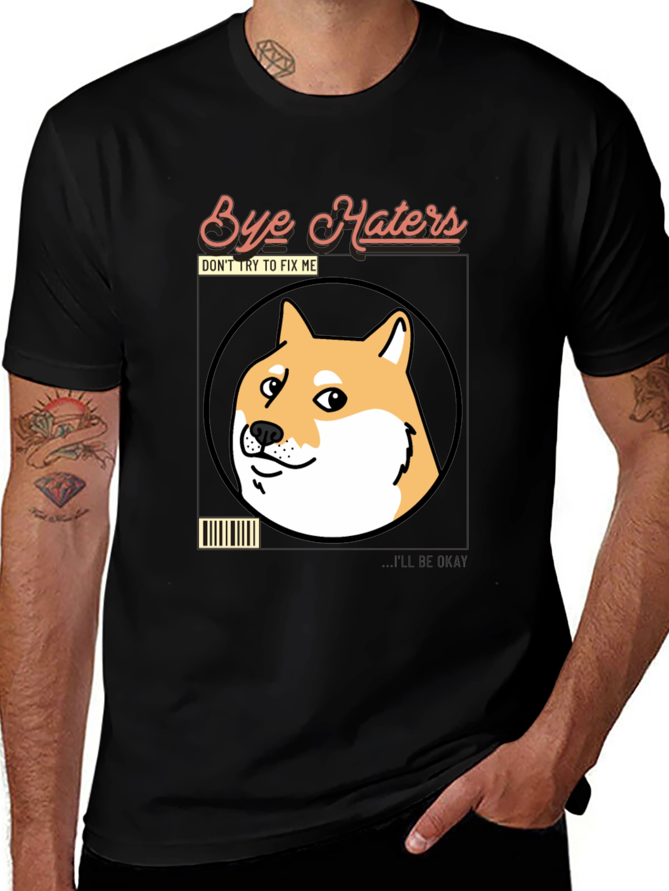 Bye Haters Doge Meme T-Shirt