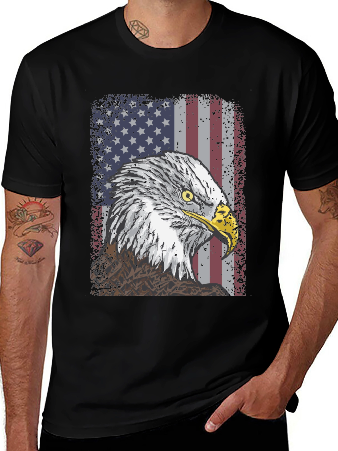 Variant 15 of American Eagle Flag Graphic T-Shirt