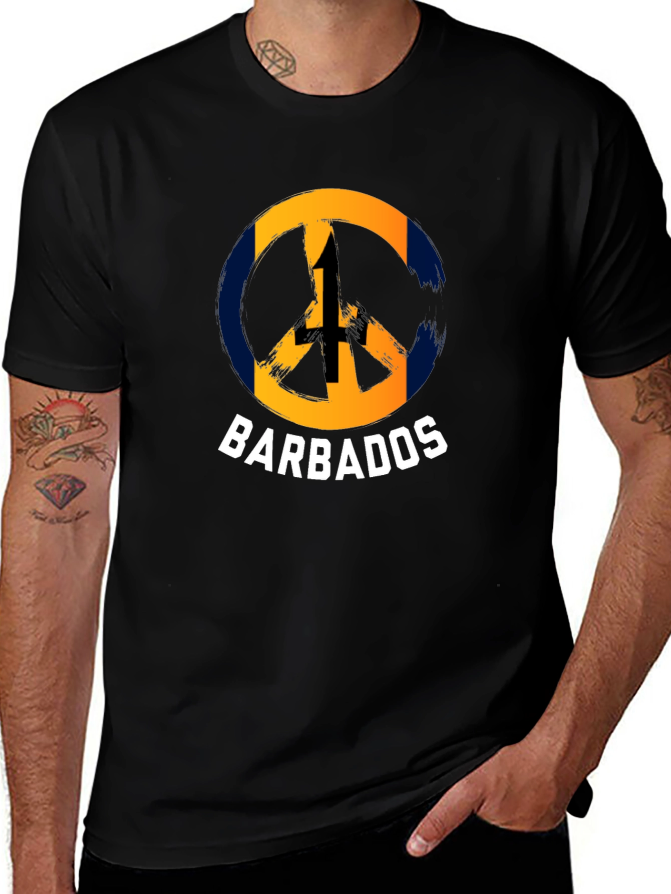 Barbados Peace Sign T-Shirt - Island Pride Tee