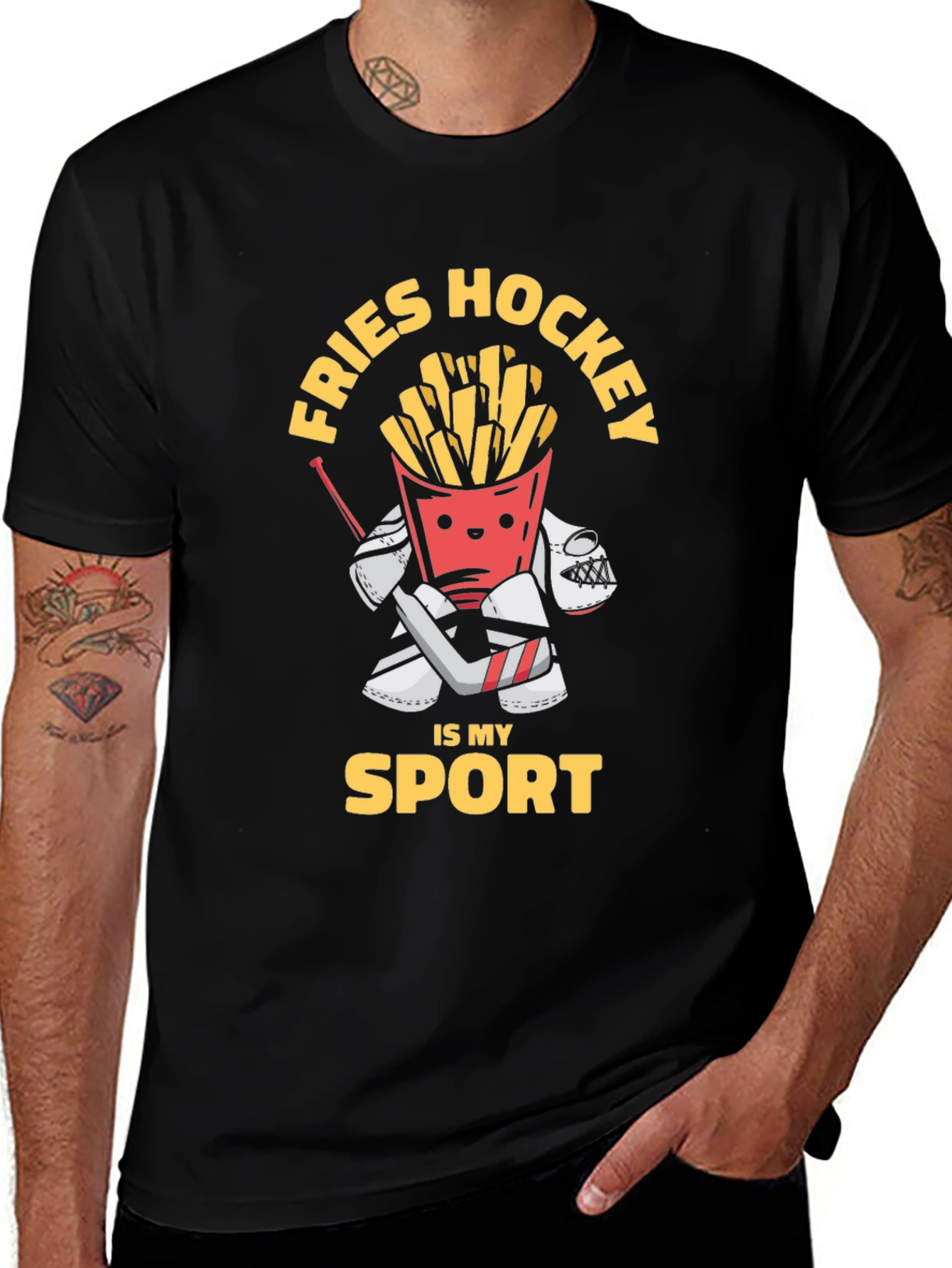 Variant 13 of Fries Hockey Sport T-Shirt