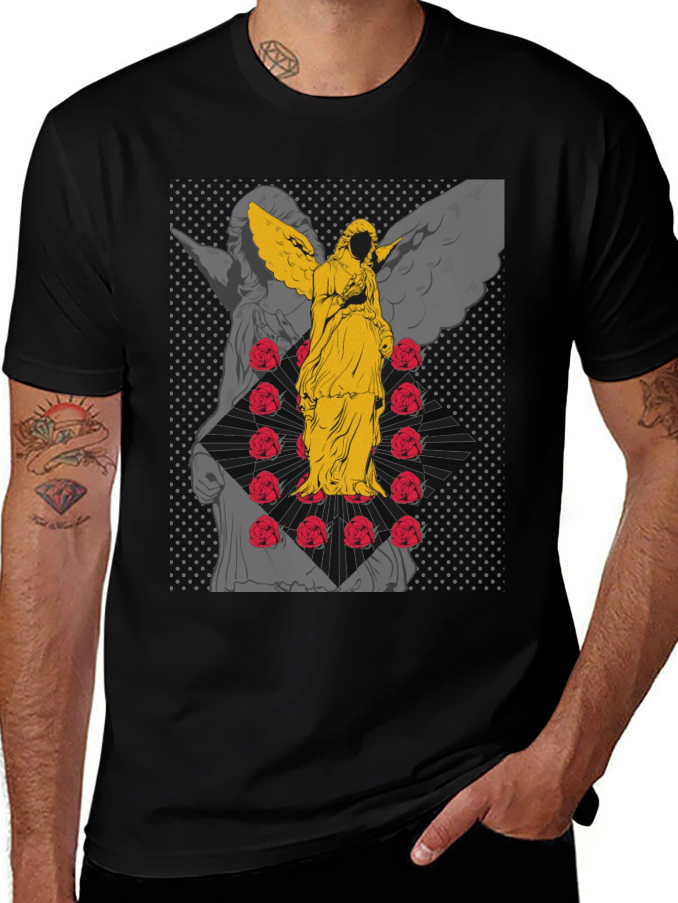 Variant 7 of Angel Roses Graphic T-Shirt