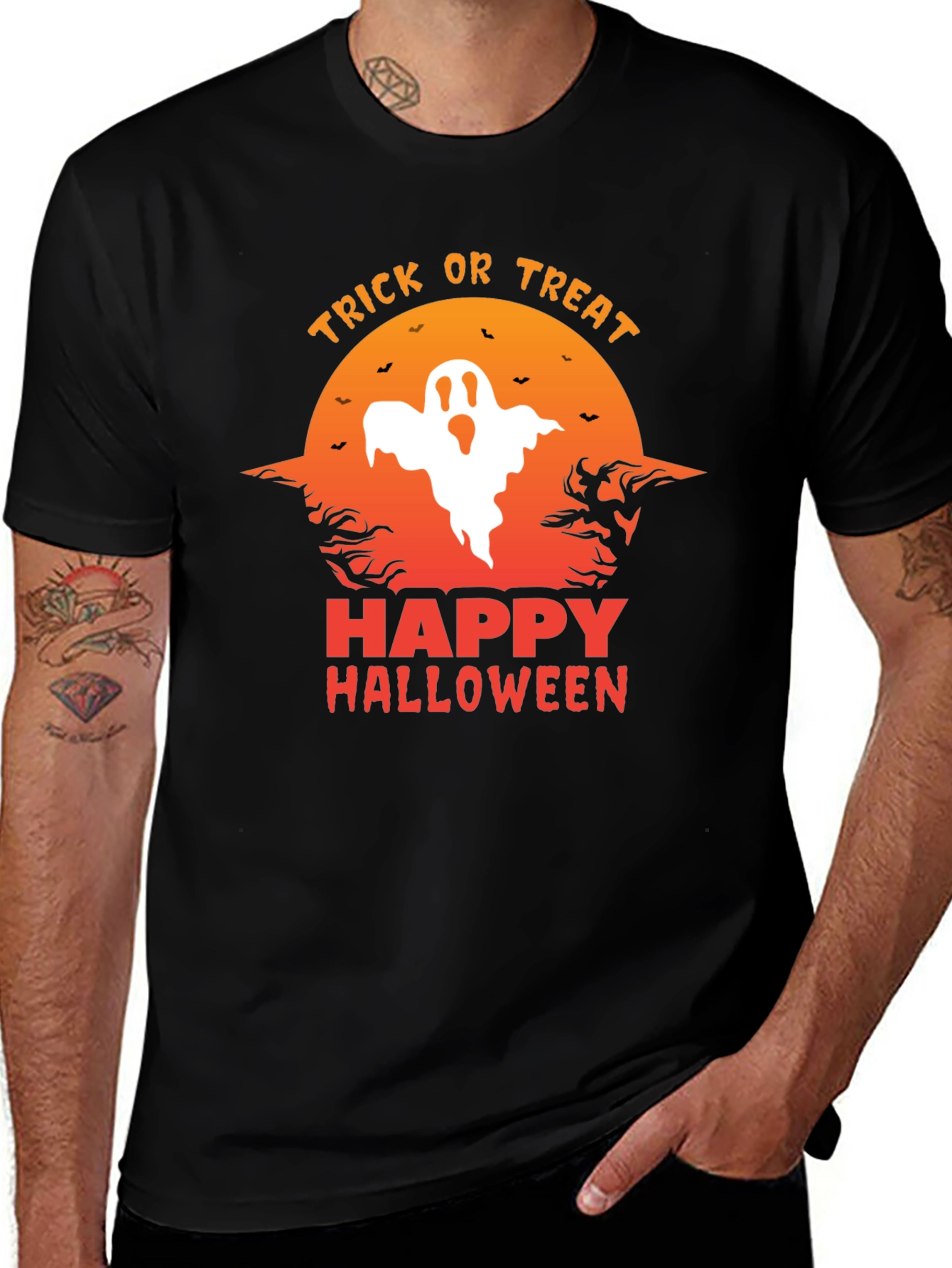 Halloween Ghost Graphic Tee