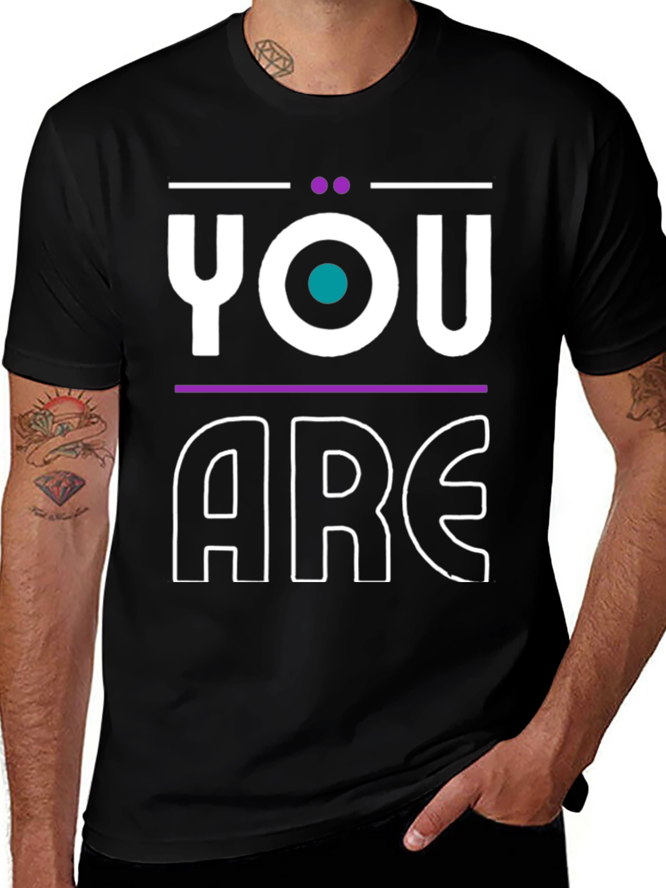 Variant 9 of You Are Statement Graphic Tee - Modern Design