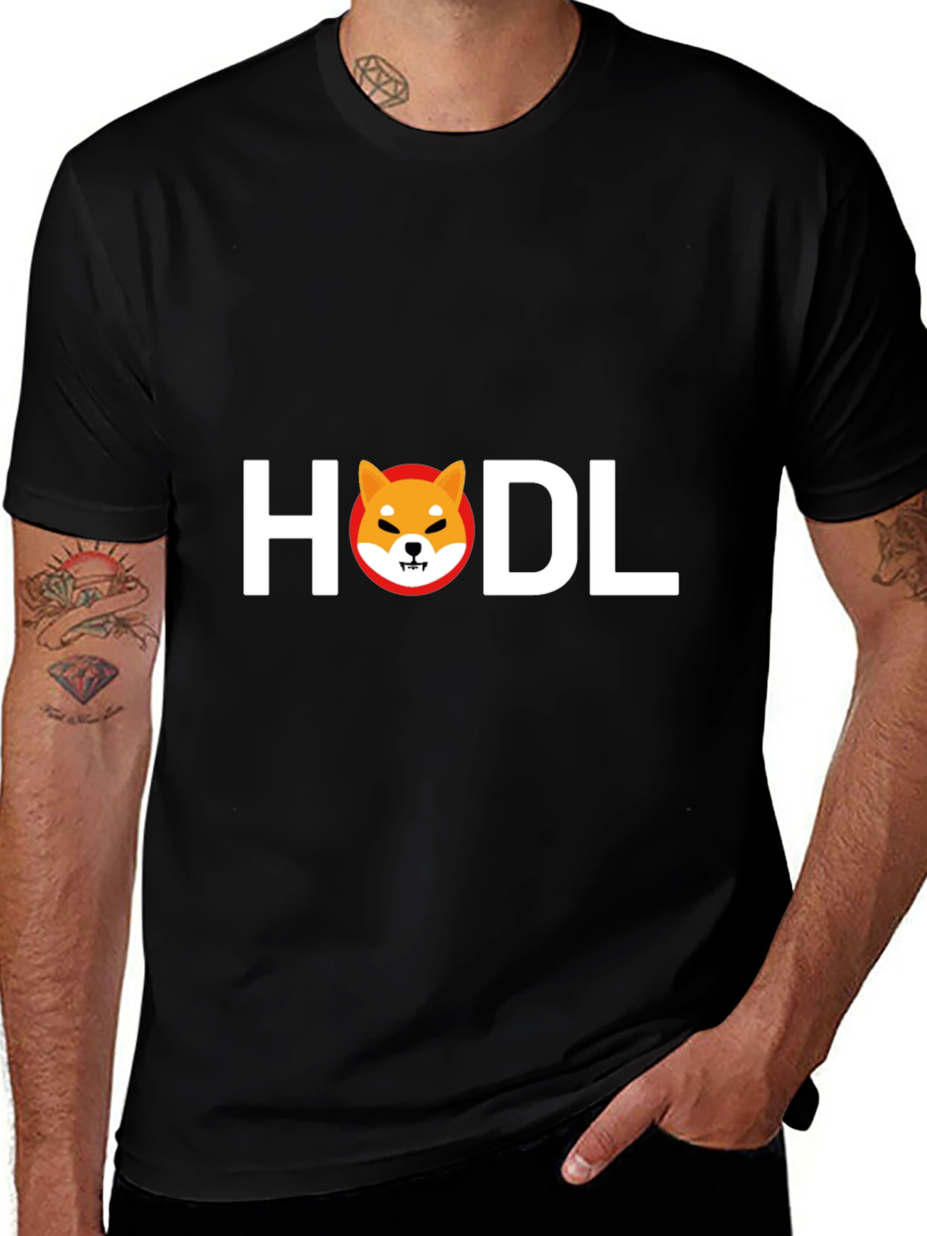 Variant 7 of HODL Shiba Inu Black T-Shirt