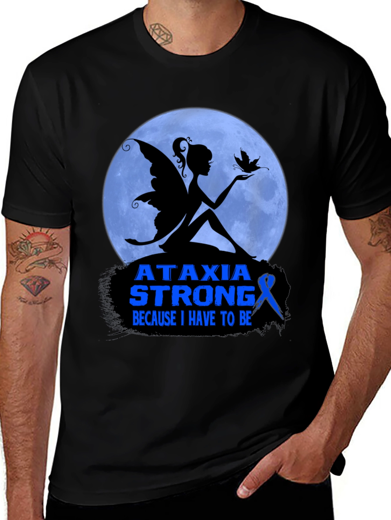 Ataxia Strong Fairy T-Shirt - Awareness Support