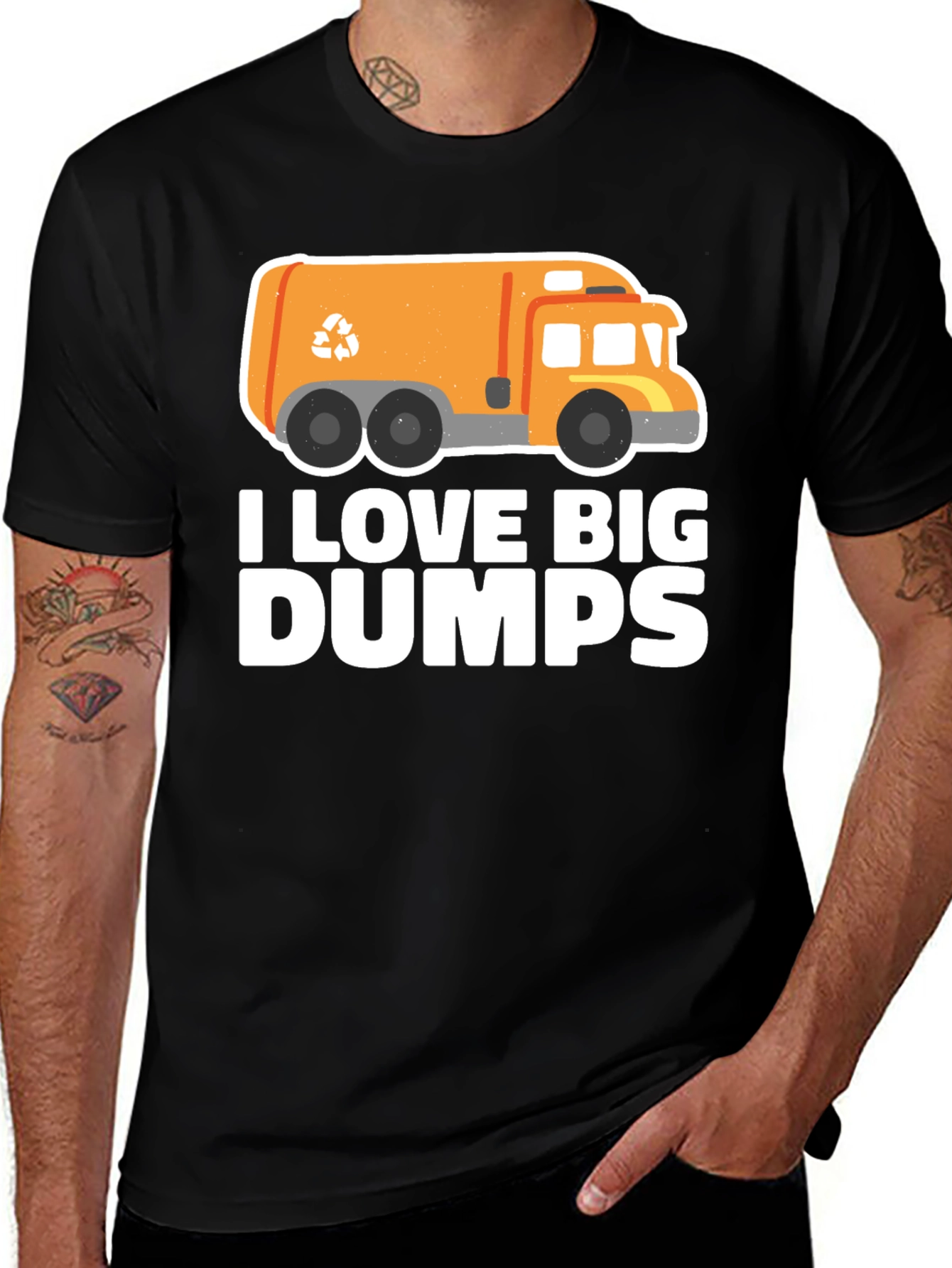 Variant 29 of I Love Big Dumps T-Shirt -  Funny Waste Management Tee