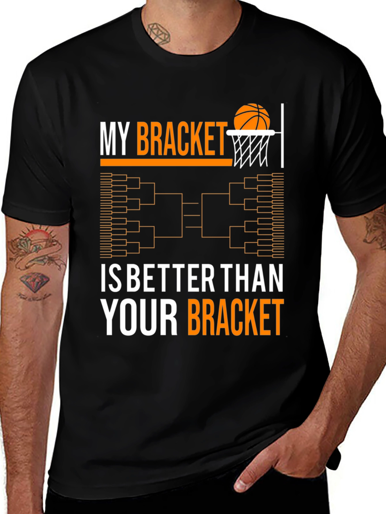 Variant 3 of Funny March Madness Bracket Basketball T-Shirt