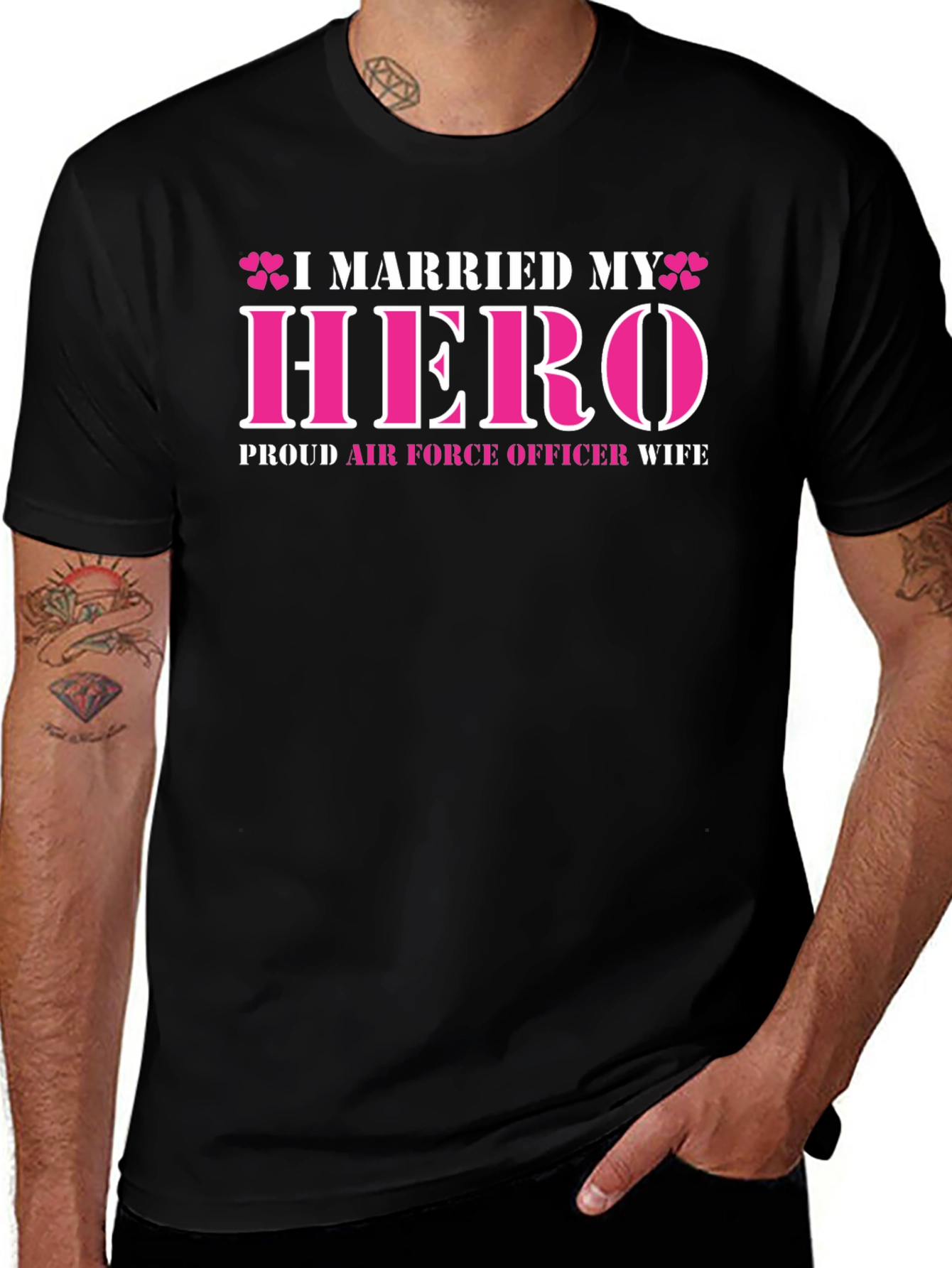 I Married My Hero - Air Force Wife T-Shirt