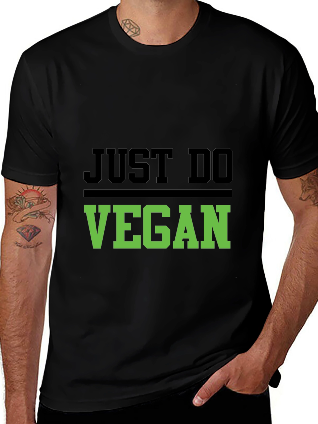 Variant 28 of Just Do Vegan T-Shirt - Unisex Fashion Tee