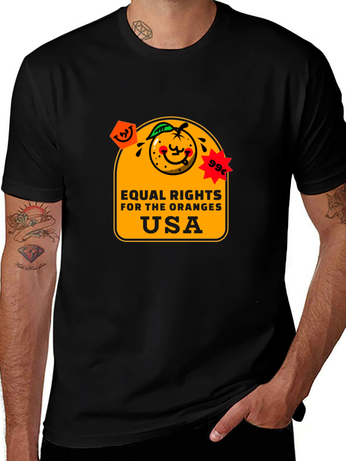 Variant 25 of Equal Rights for Oranges T-Shirt - USA