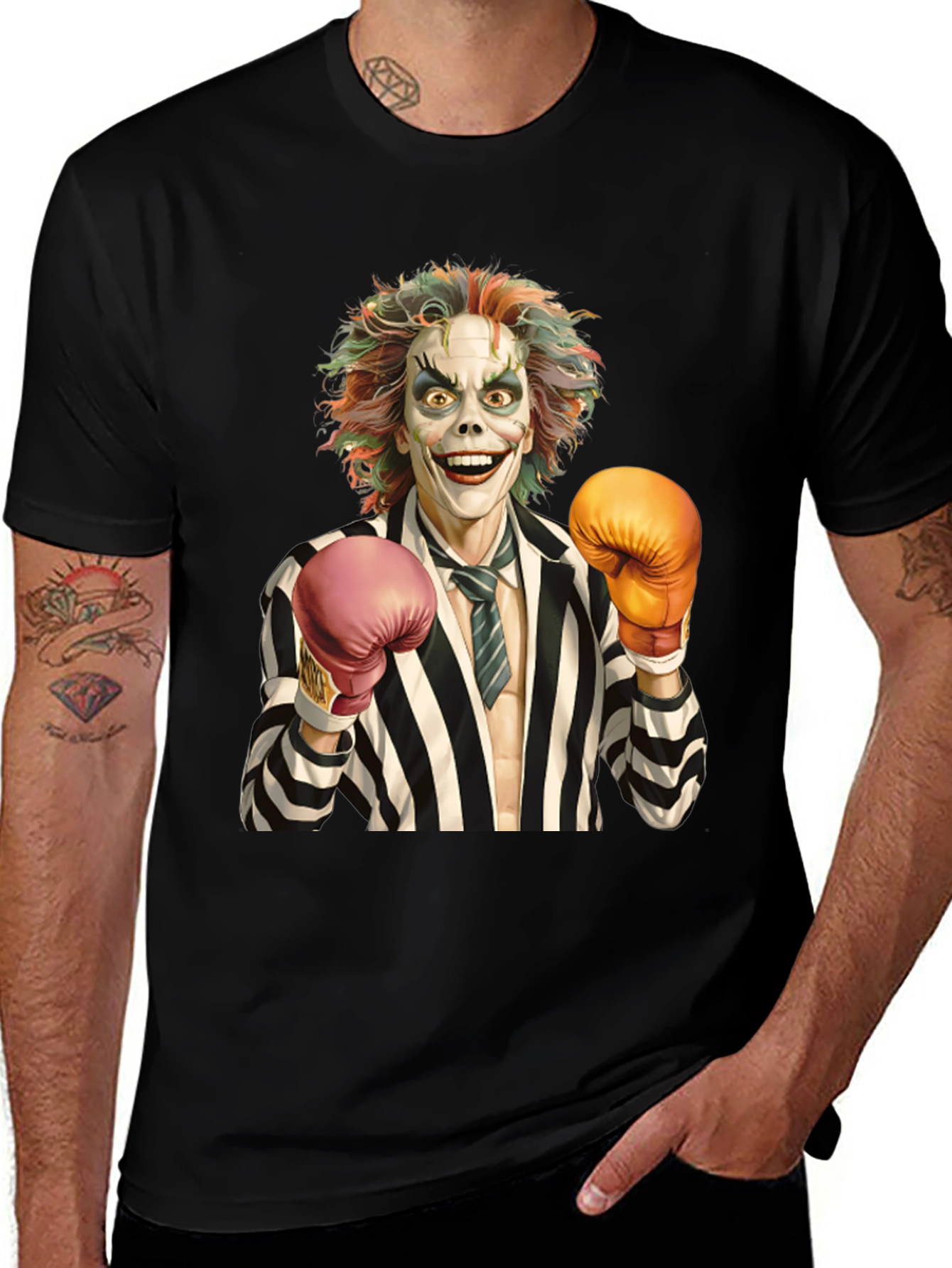 Variant 17 of Beetlejuice Boxing Black T-Shirt