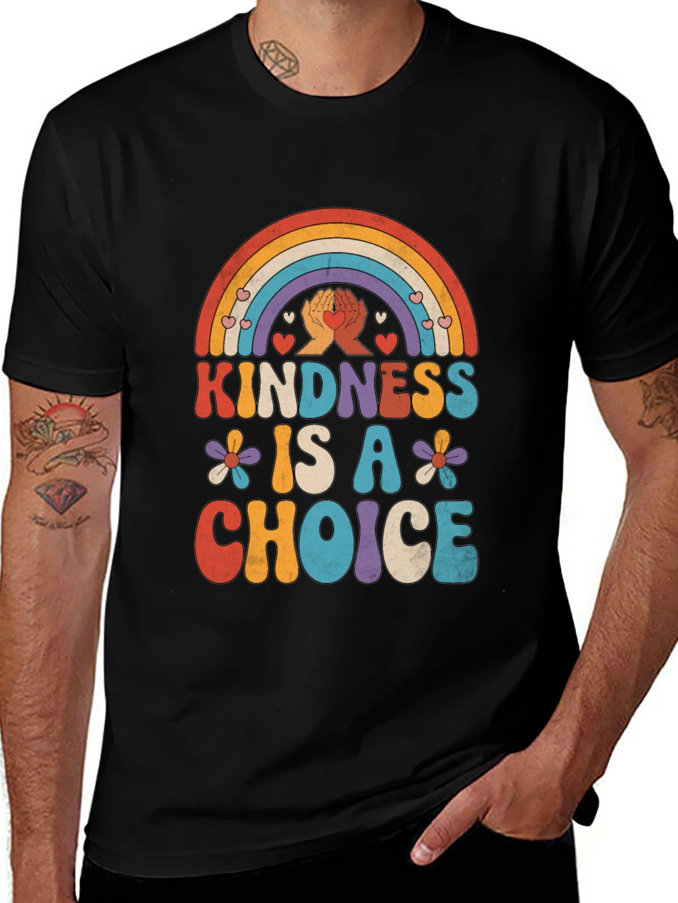 Variant 15 of Kindness Is A Choice Graphic T-Shirt