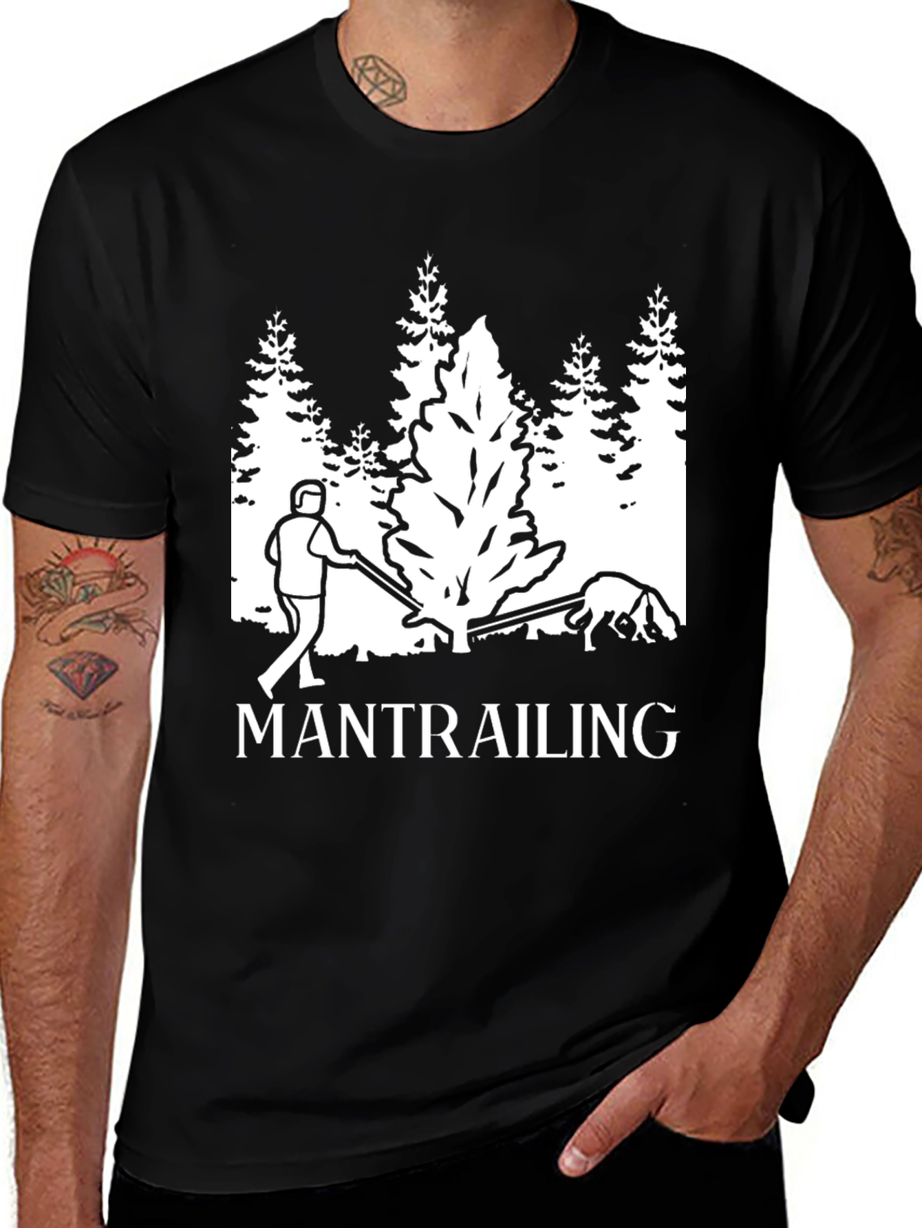 Variant 23 of Mantrailing T-Shirt - Search and Rescue Dog Training Apparel