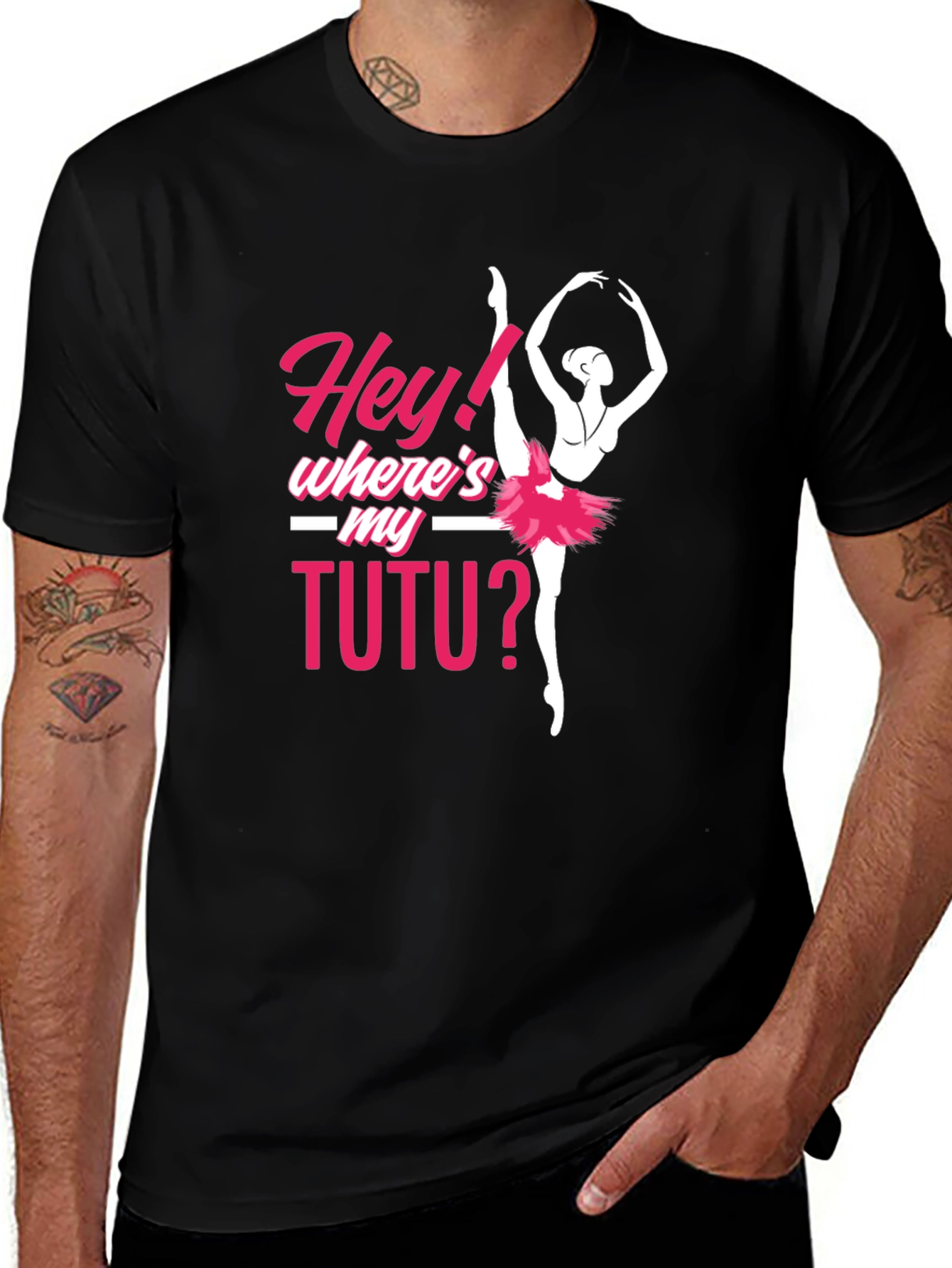 Variant 22 of Hey! Where's My Tutu? Ballerina T-Shirt