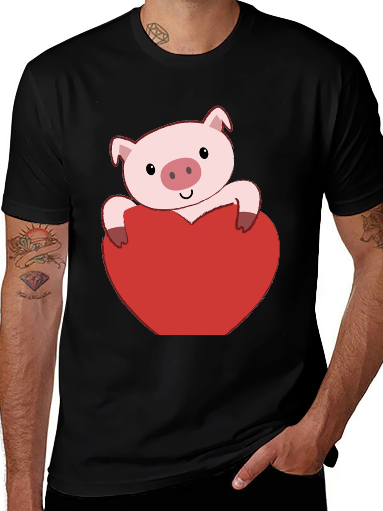 Variant 8 of Pig Heart Valentine's Day T-Shirt