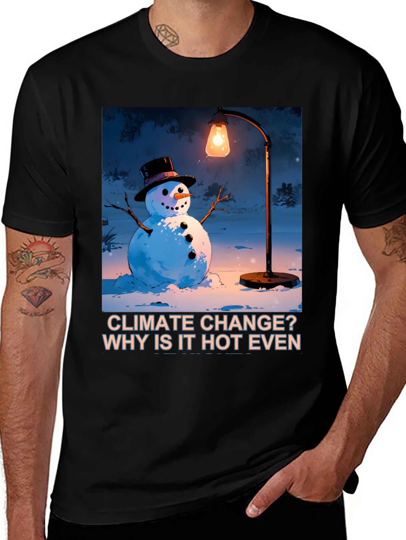 Variant 27 of Climate Change T-Shirt: Hot Even Now?