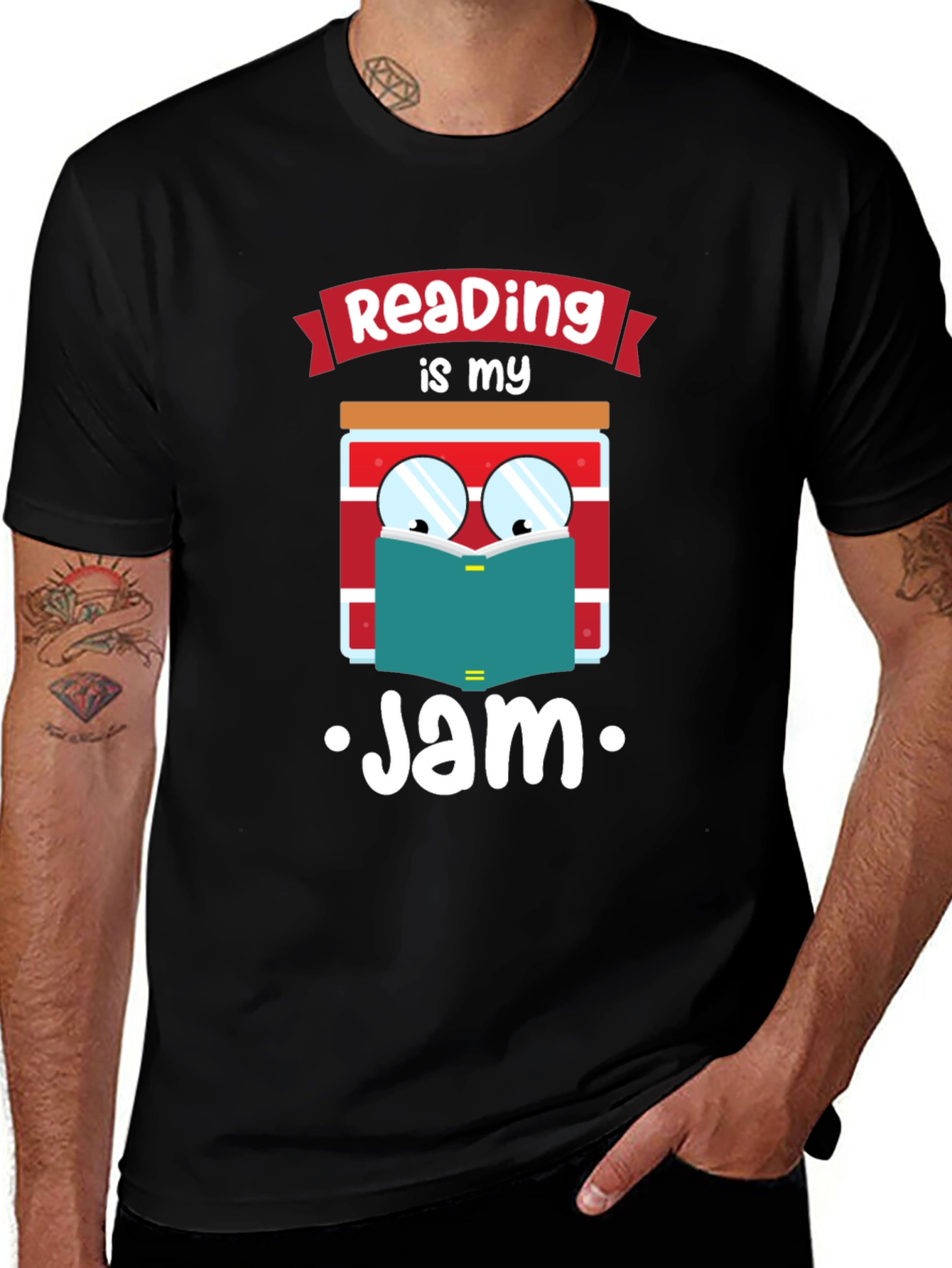 Variant 4 of Reading Is My Jam T-Shirt, Book Lover Tee
