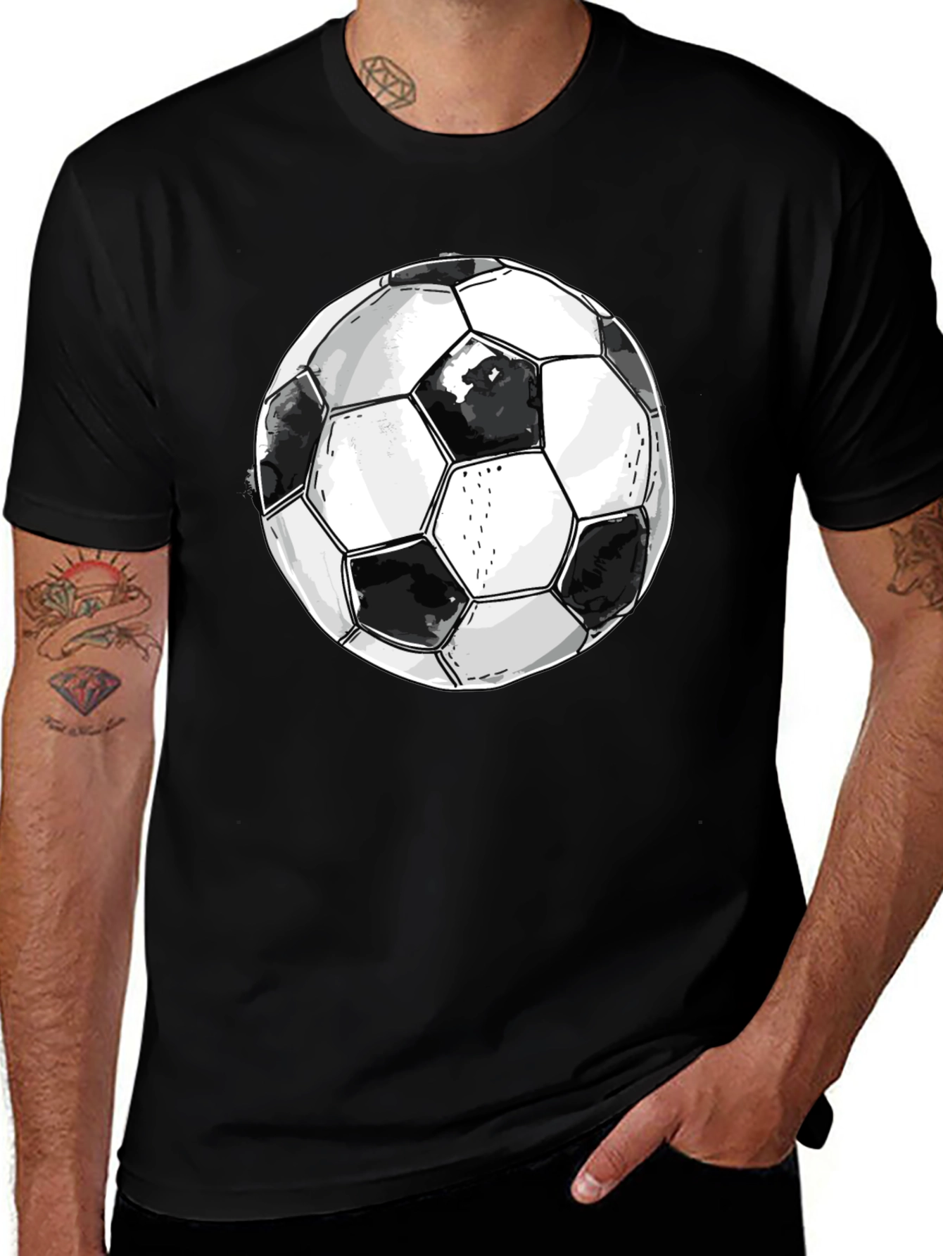 Soccer Ball Graphic T-Shirt