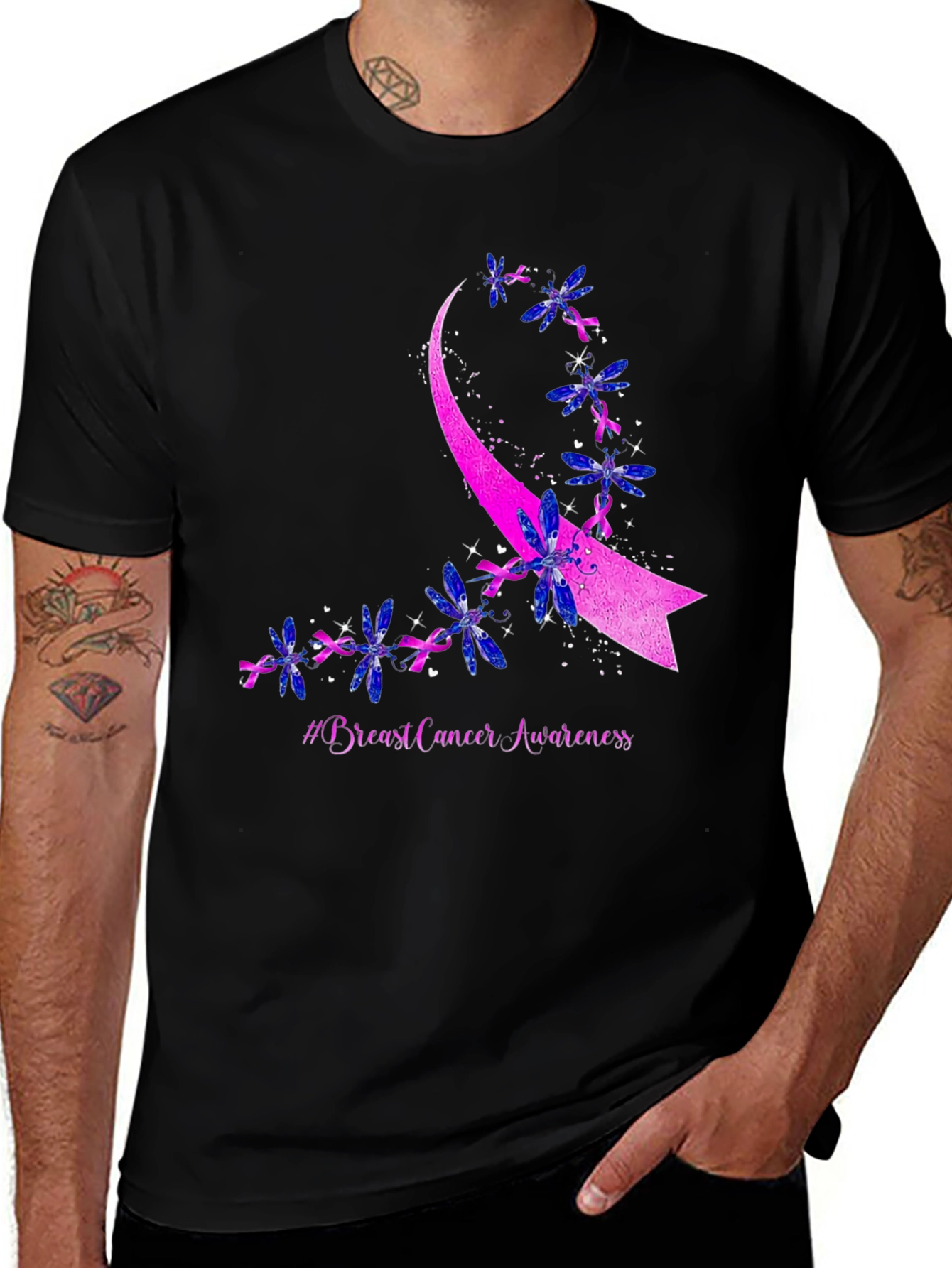 Variant 29 of Breast Cancer Awareness Ribbon T-Shirt