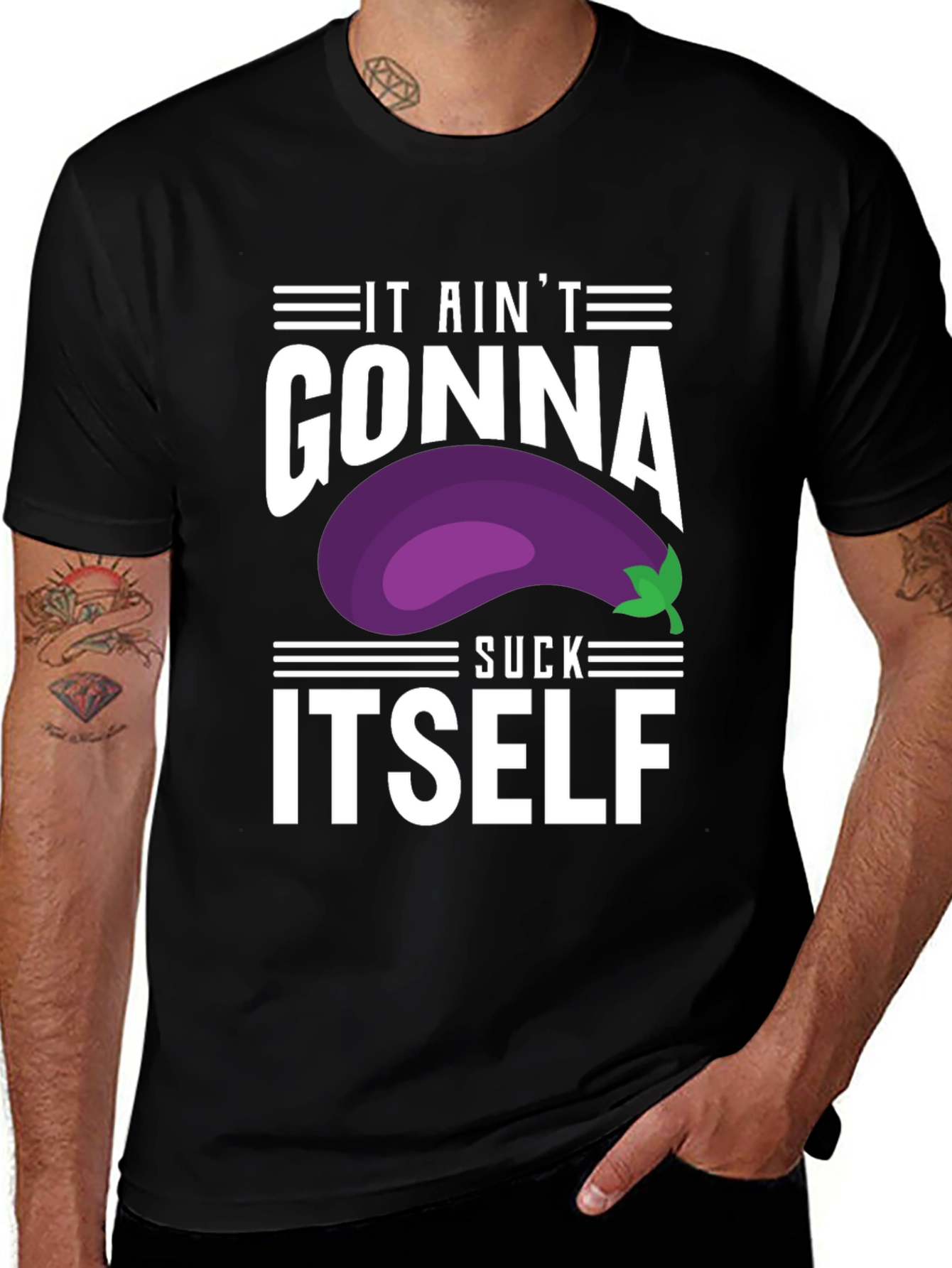 Variant 14 of It Ain't Gonna Suck Itself T-Shirt - Novelty Graphic Tee