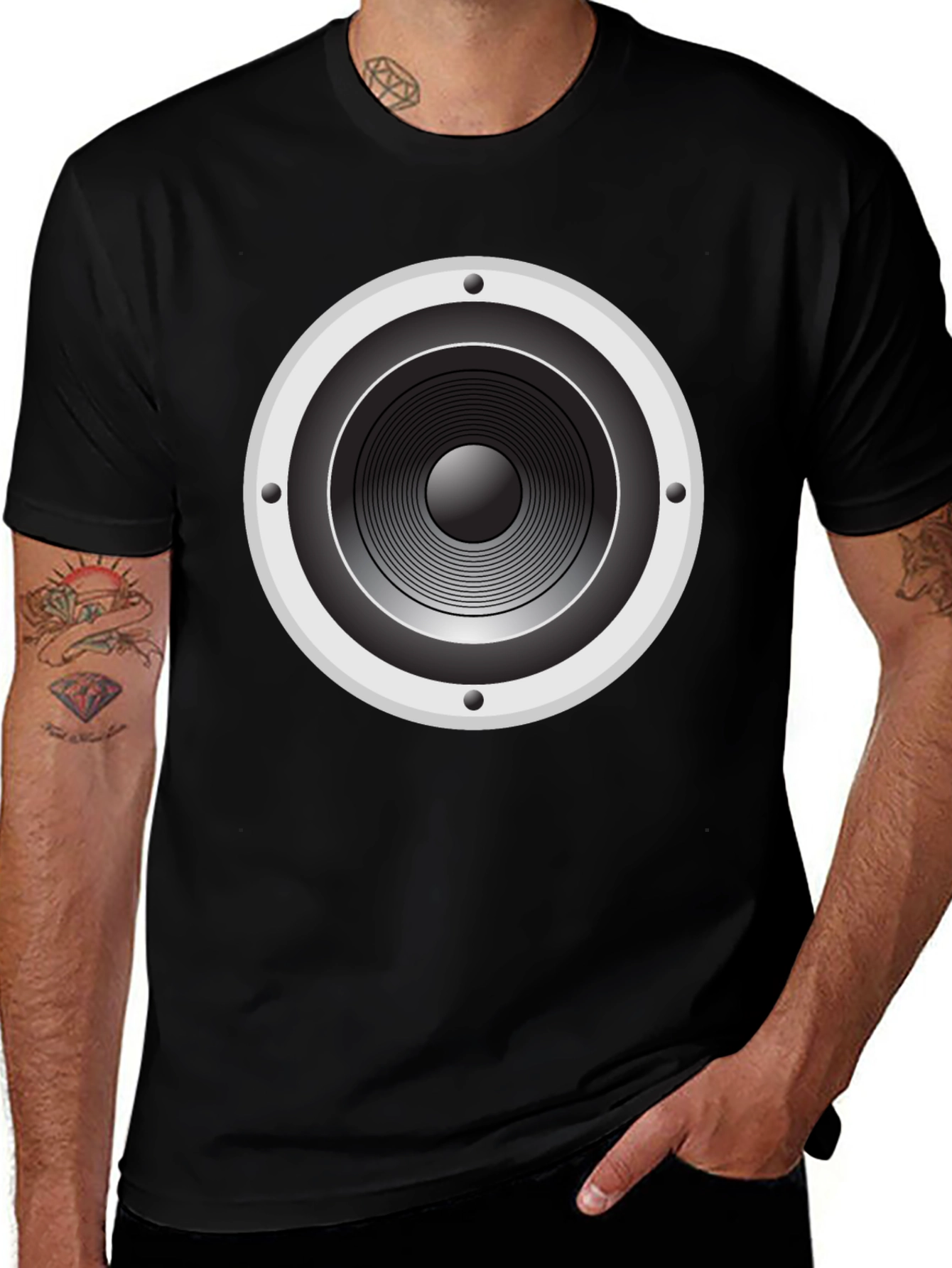 Variant 25 of Speaker Graphic T-Shirt - Bold Sound Design