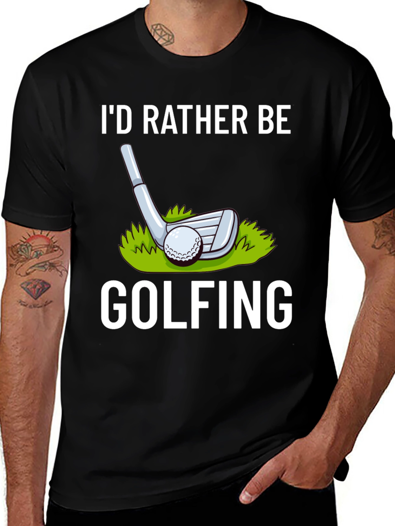 Variant 13 of I'd Rather Be Golfing T-Shirt
