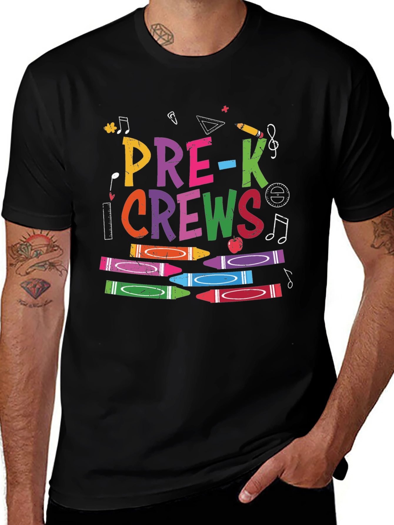 Pre-K Crews Crayon Graphic T-Shirt