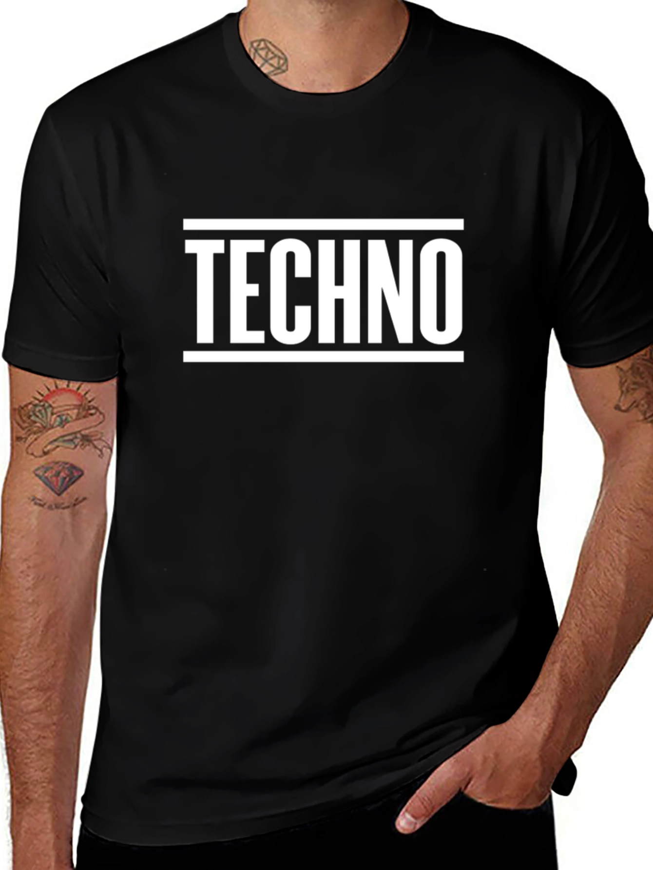 Variant 23 of Techno Graphic Tee - Bold Minimalist Design