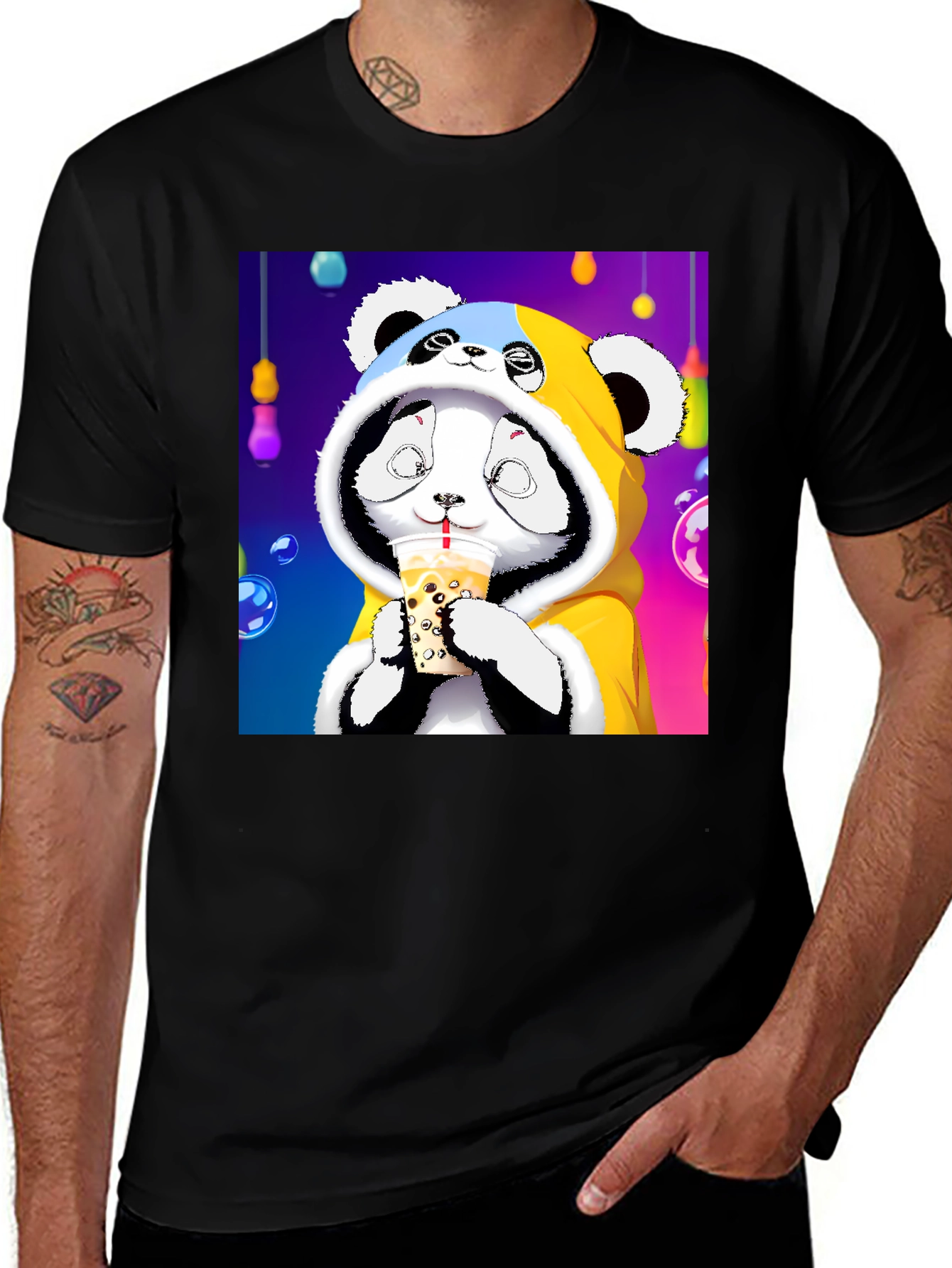 Variant 12 of Cute Panda Boba T-Shirt