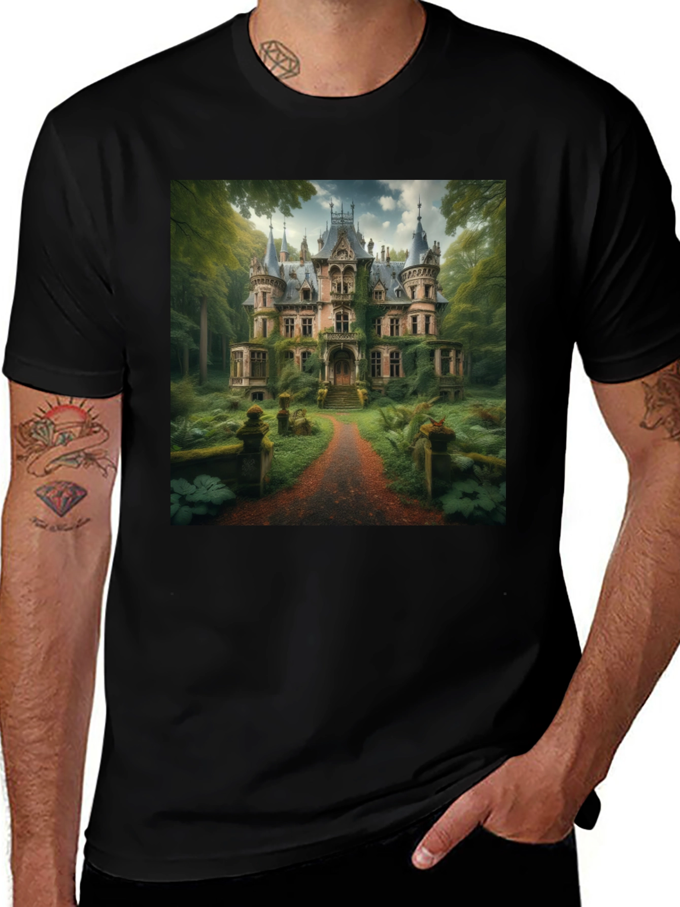 Variant 5 of Haunted Mansion Graphic Tee